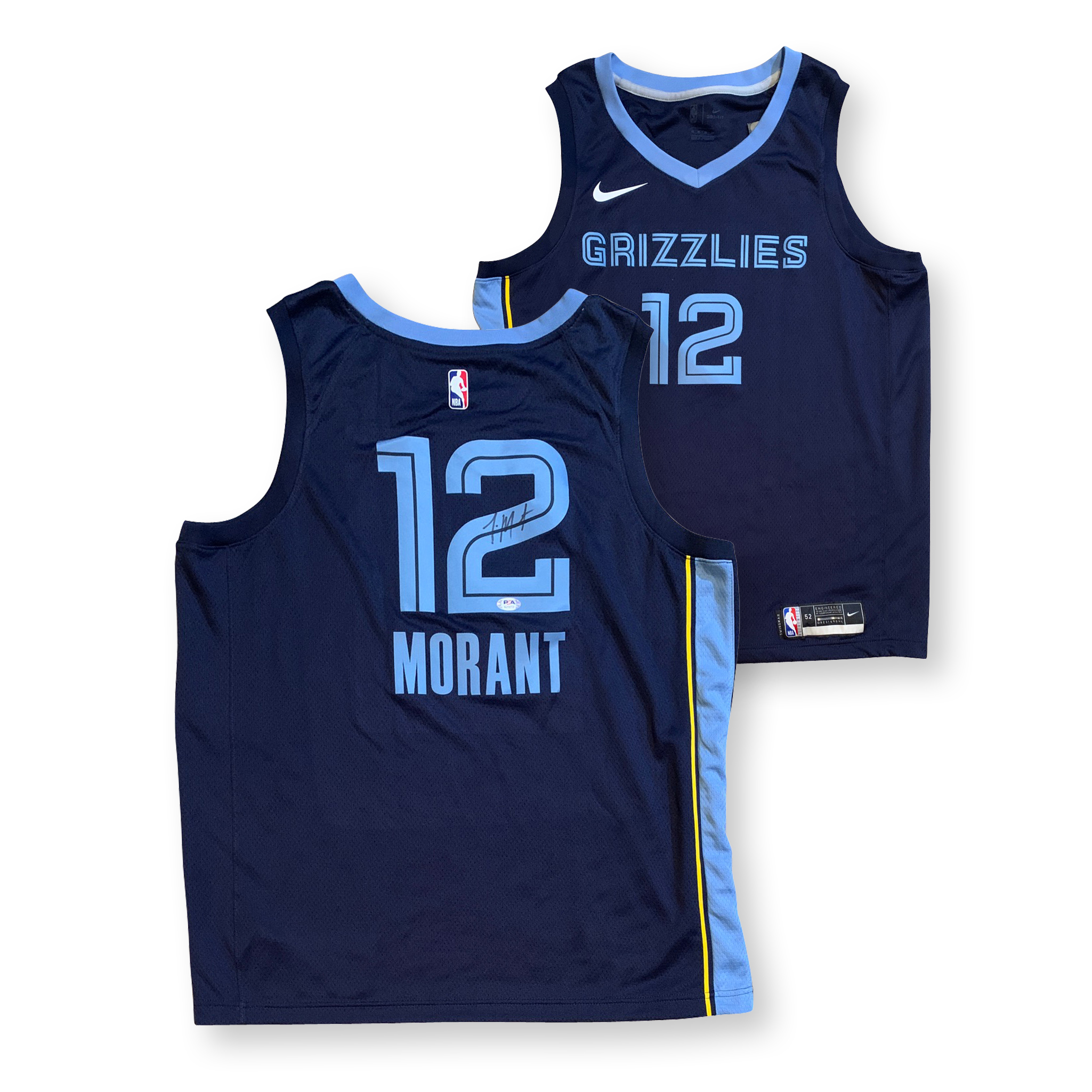 Ja Morant Autographed Memphis Signed Swingman Basketball Jersey PSA DNA COA