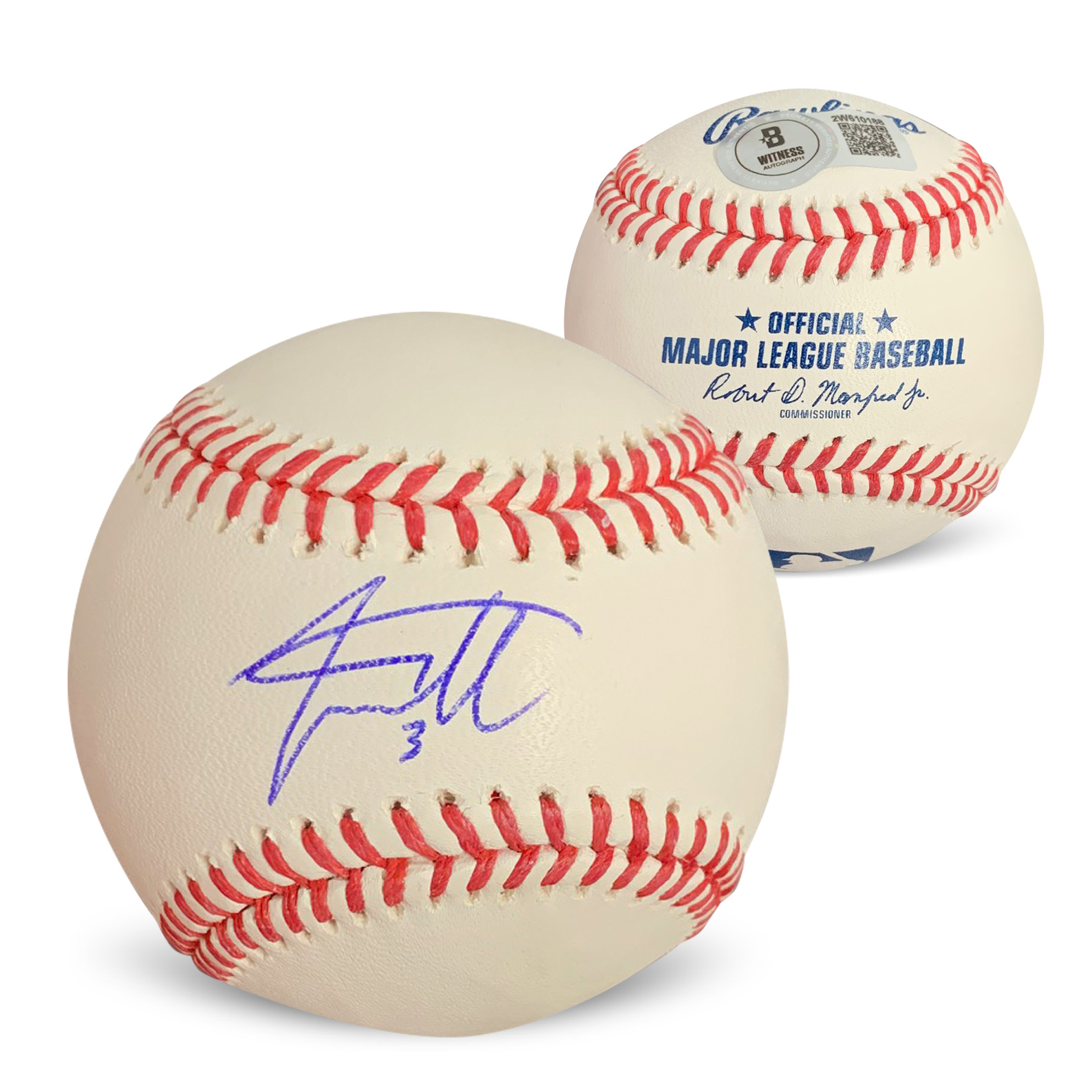 Jackson Merrill Autographed MLB Signed Baseball Beckett COA With UV Display Case Jackson Merrill Autographed MLB Signed Baseball Beckett COA With UV Display Case