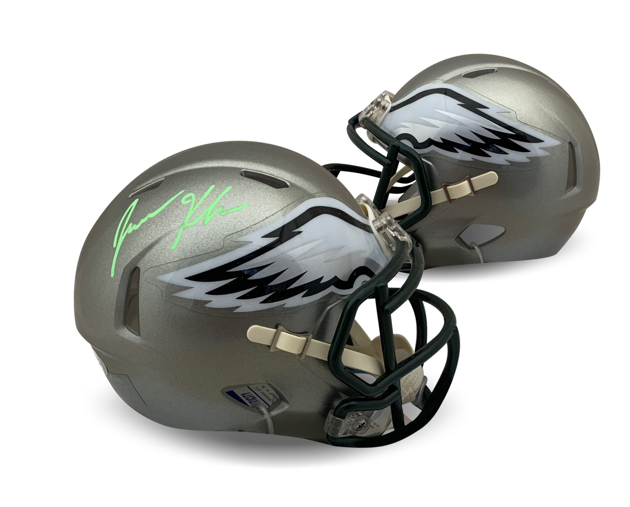 Jason Kelce Autographed Philadelphia Eagles Signed Football Flash Mini Helmet PSA DNA COA