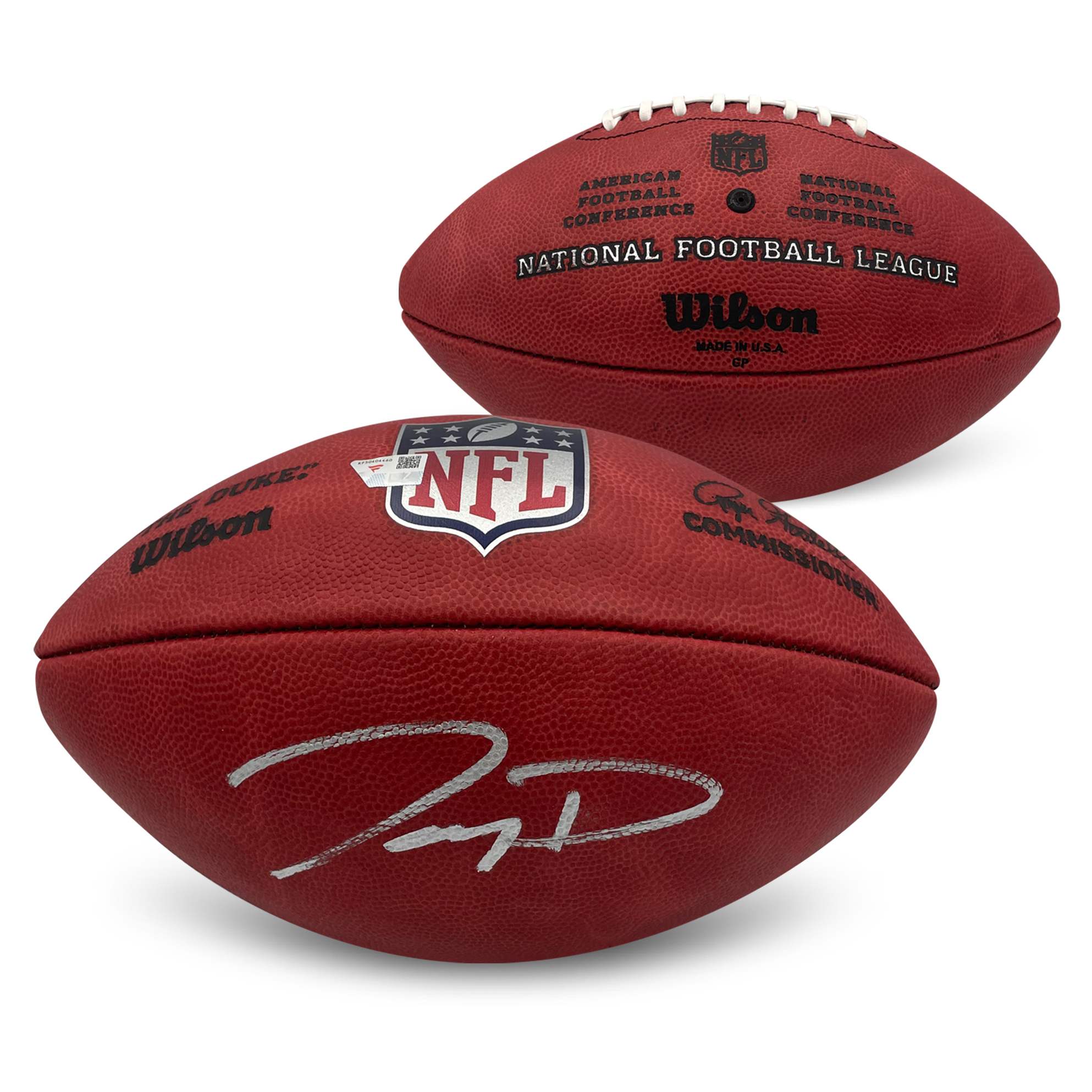 Jayden Daniels Autographed Washington Commanders Signed NFL Authentic Duke Football Fanatics COA