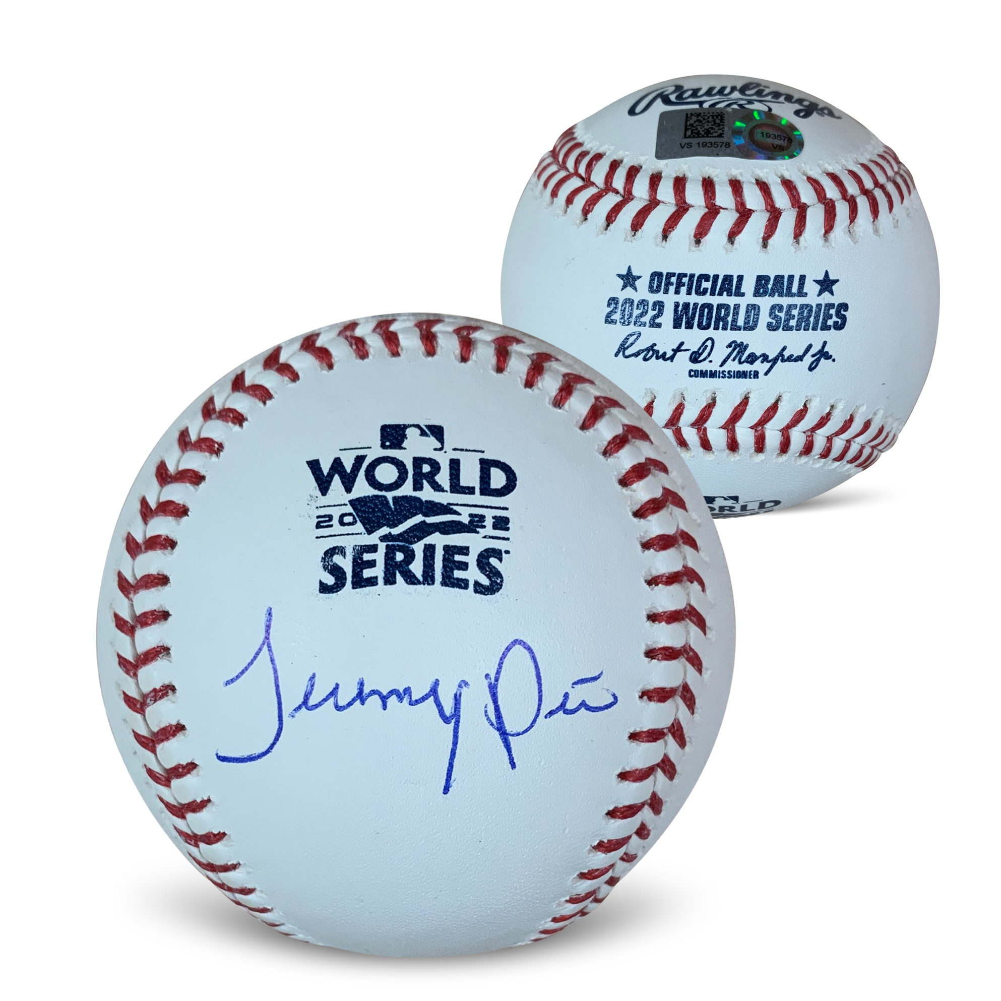 Jeremy Pena Autographed 2022 World Series Signed Baseball MLB Authenticated COA With UV Display Case Jeremy Pena Autographed 2022 World Series Signed Baseball MLB Authenticated COA With UV Display Case