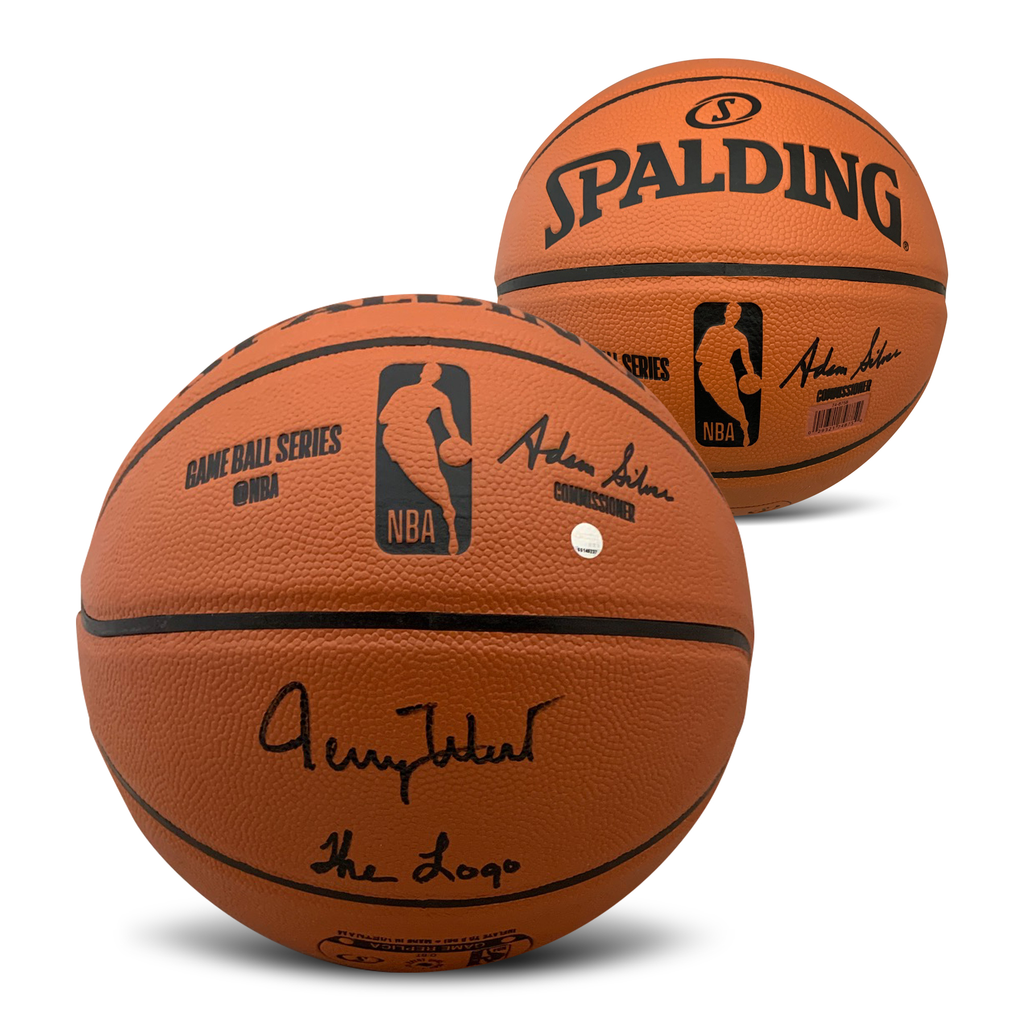 Jerry West Autographed NBA Full Size Replica Signed Basketball THE LOGO Steiner Sports COA Jerry West Autographed NBA Full Size Replica Signed Basketball THE LOGO Steiner Sports COA