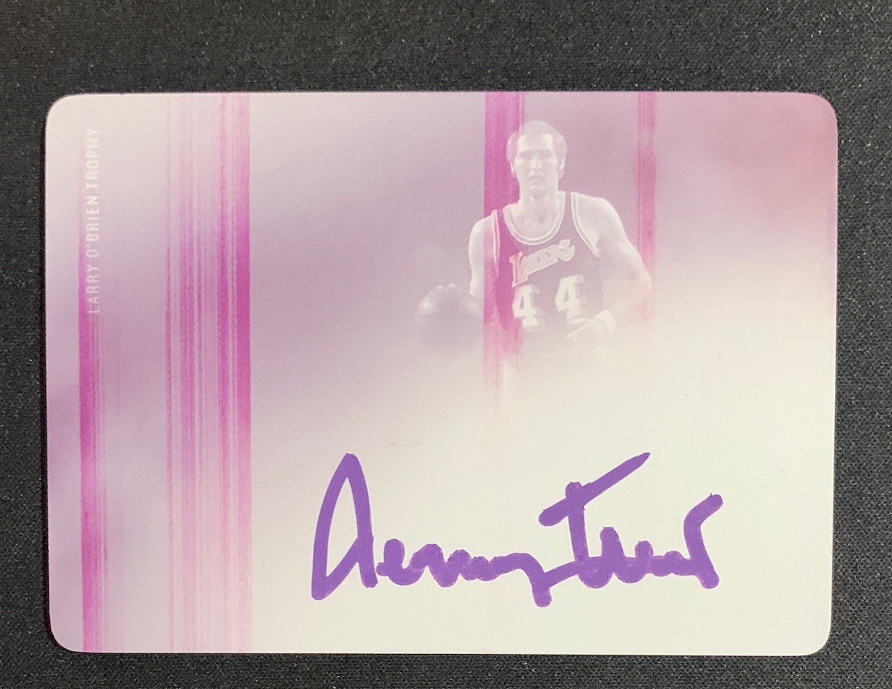 Jerry West 2020 Panini Eminence Signed Printing Plate Card #6 Auto JSA 1/1