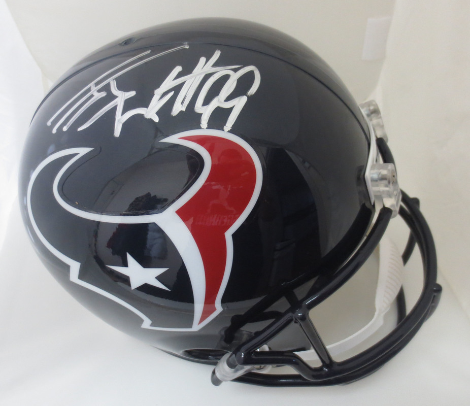 jj watt signed helmet