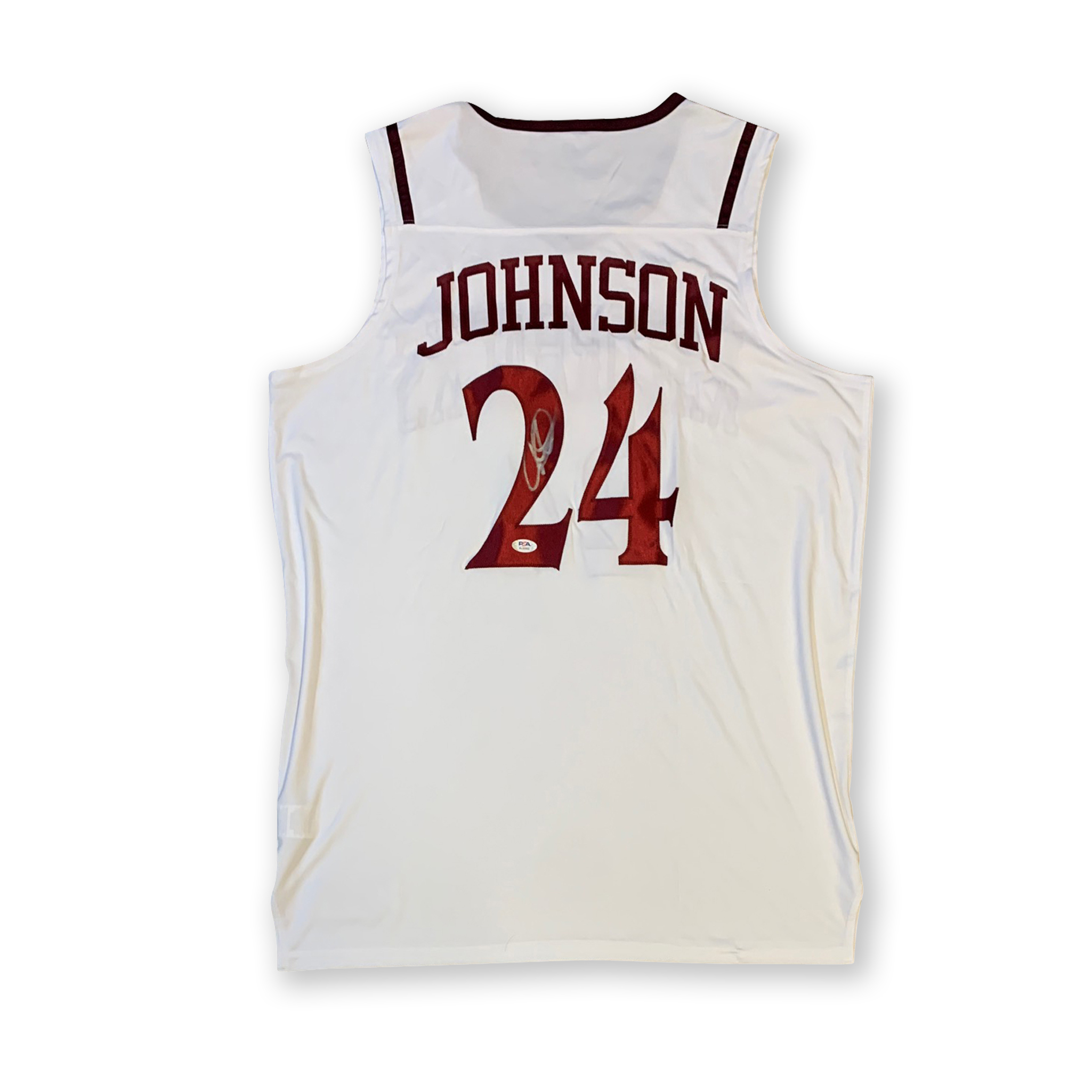 Joe Johnson Autographed Arkansas Signed Basketball Jersey PSA DNA COA