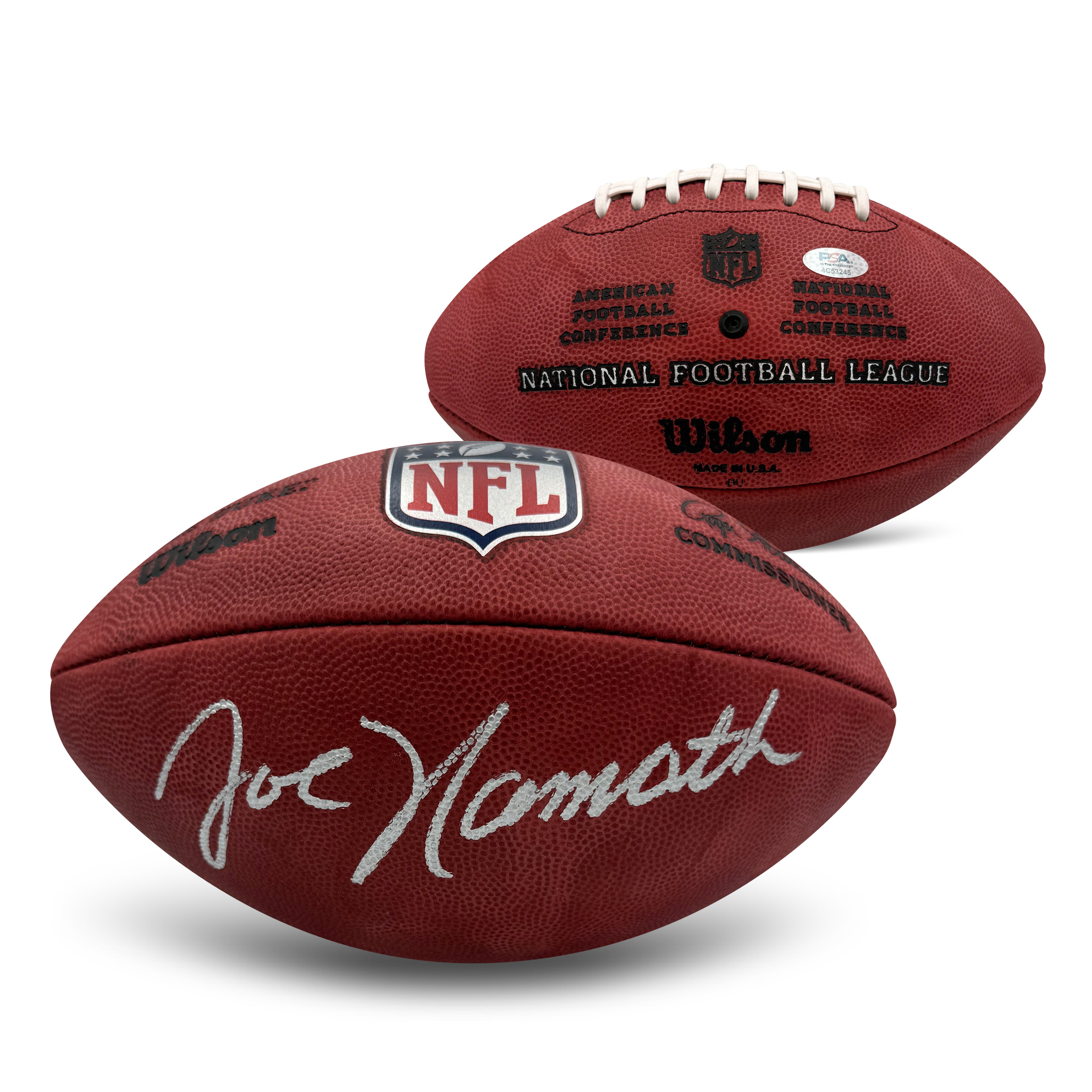 Joe Namath Autographed New York Jets NFL Authentic Signed Duke Game Football PSA Authenticated COA Joe Namath Autographed New York Jets NFL Authentic Signed Duke Game Football PSA Authenticated COA