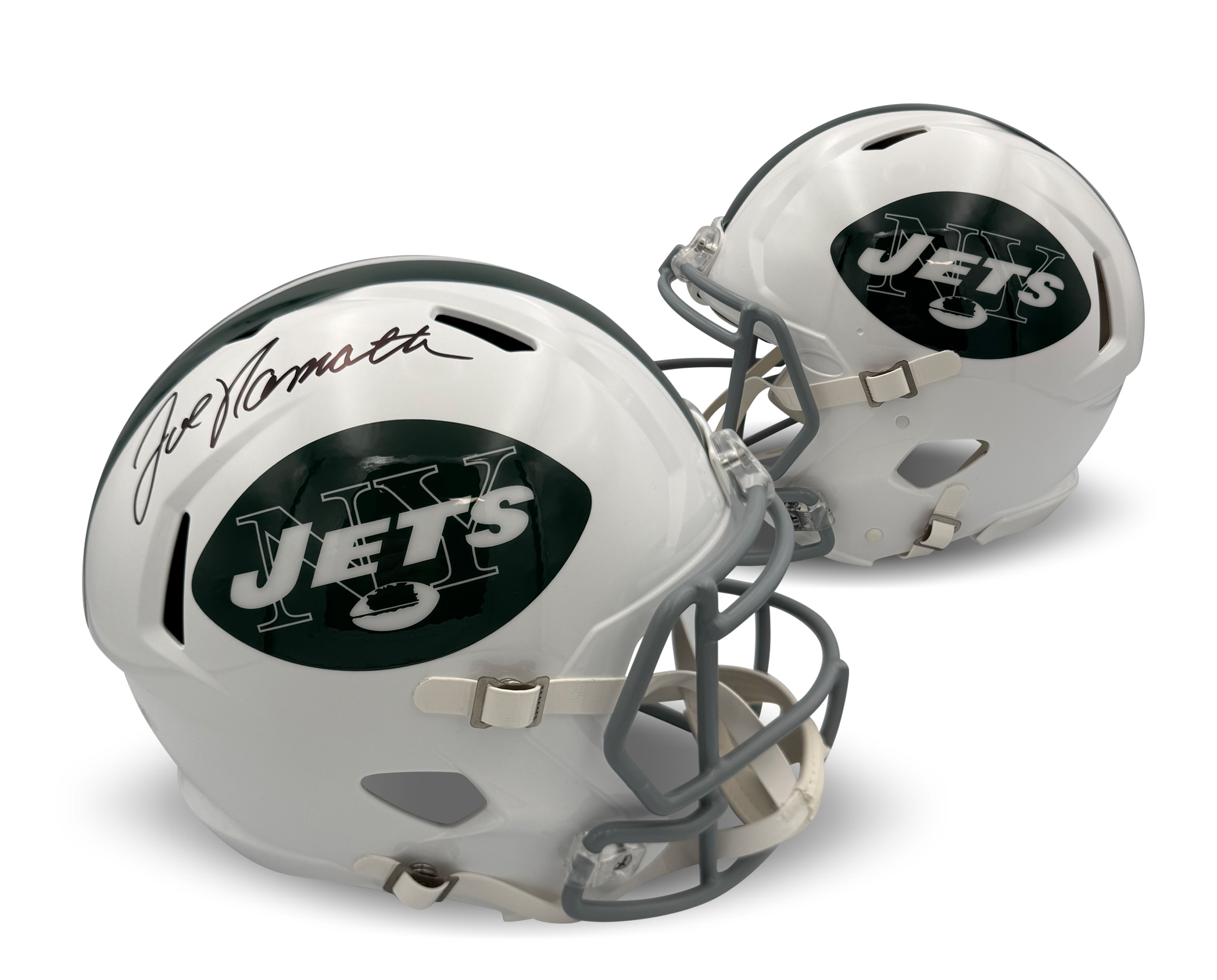 Joe Namath Autographed New York Jets Signed Full Size Football Replica Helmet PSA Authenticated COA