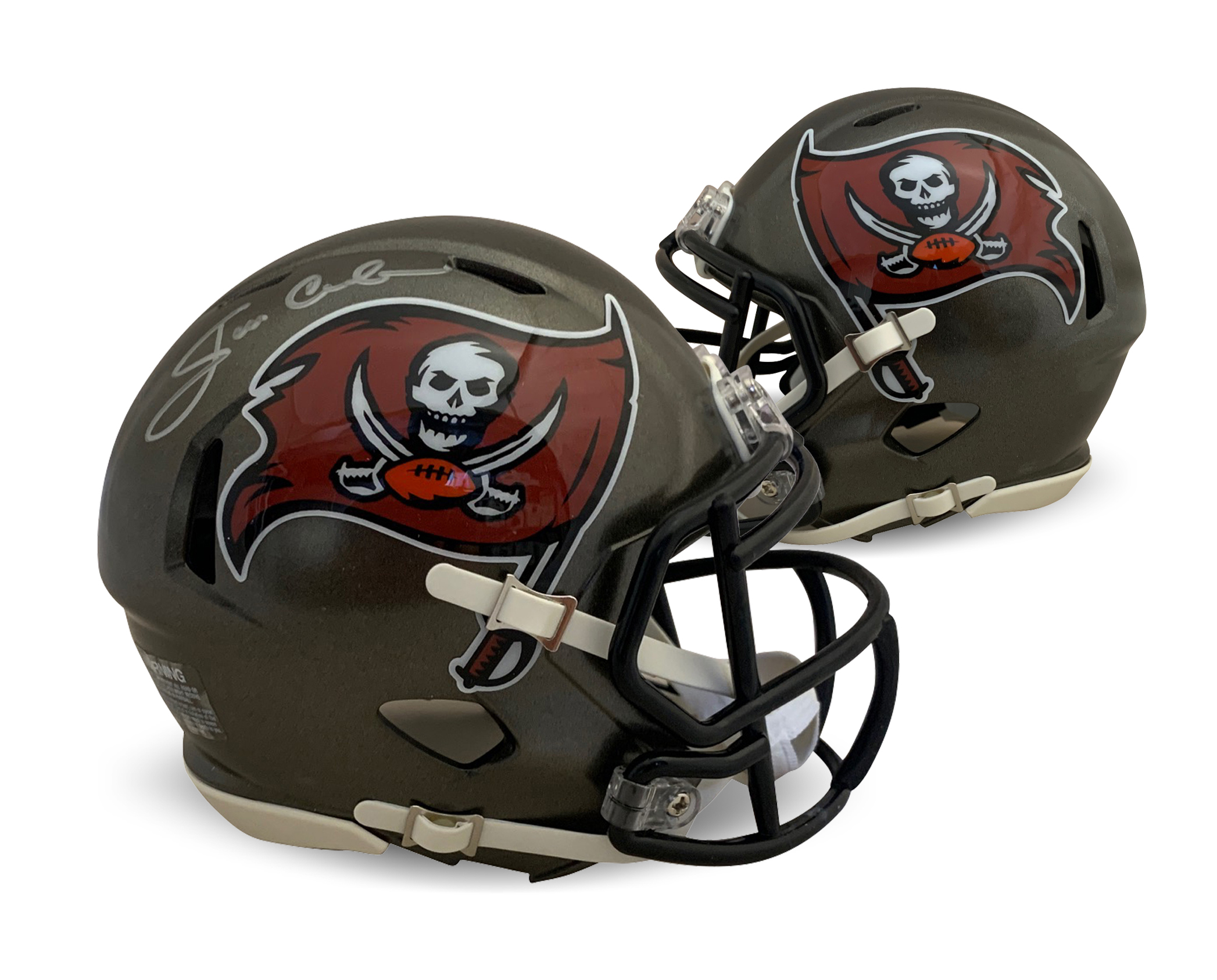 Jon Gruden Autographed Tampa Bay Buccaneers Signed Football Mini Helmet JSA COA