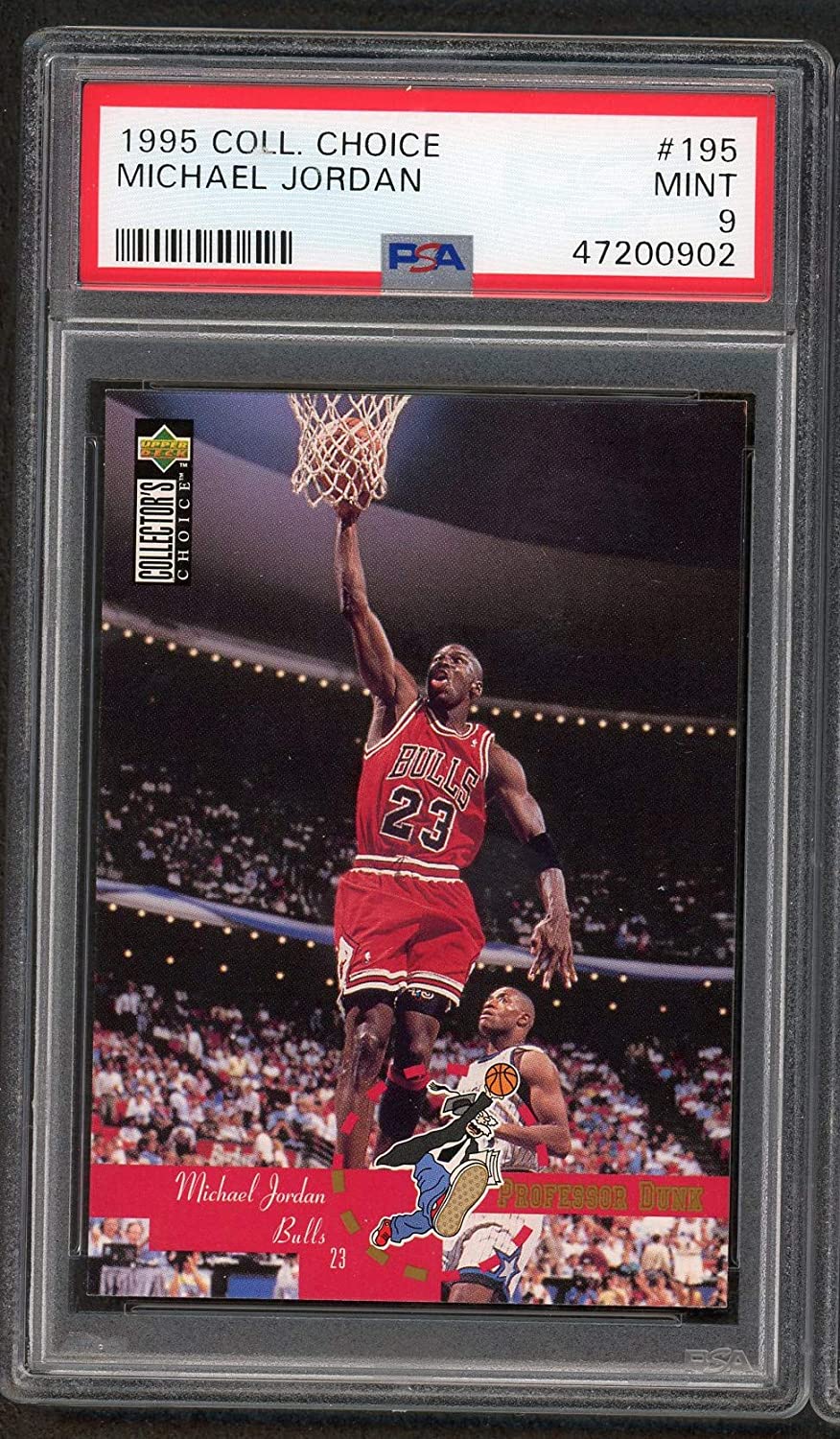 Michael Jordan 1995 Upper Deck Collectors Choice Basketball Card #195 PSA 9