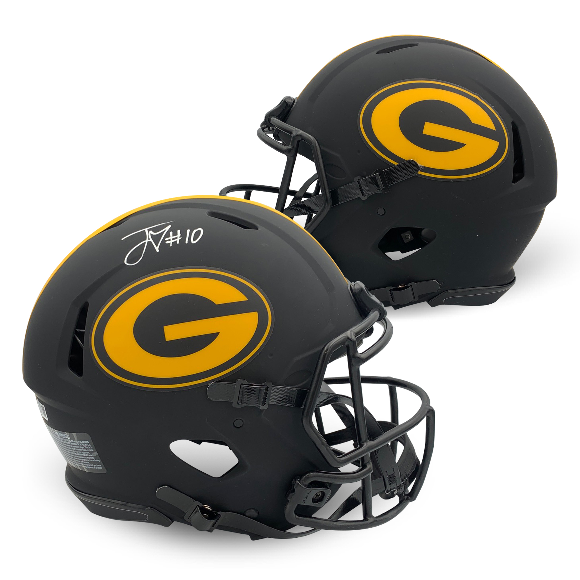 Jordan Love Autographed Green Bay Packers Signed Eclipse Full Size Authentic Football Helmet Beckett COA Jordan Love Autographed Green Bay Packers Signed Eclipse Full Size Authentic Football Helmet Beckett COA