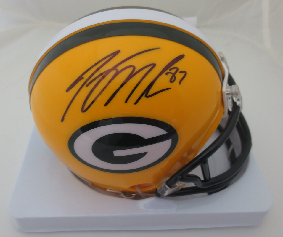 jordy nelson signed helmet