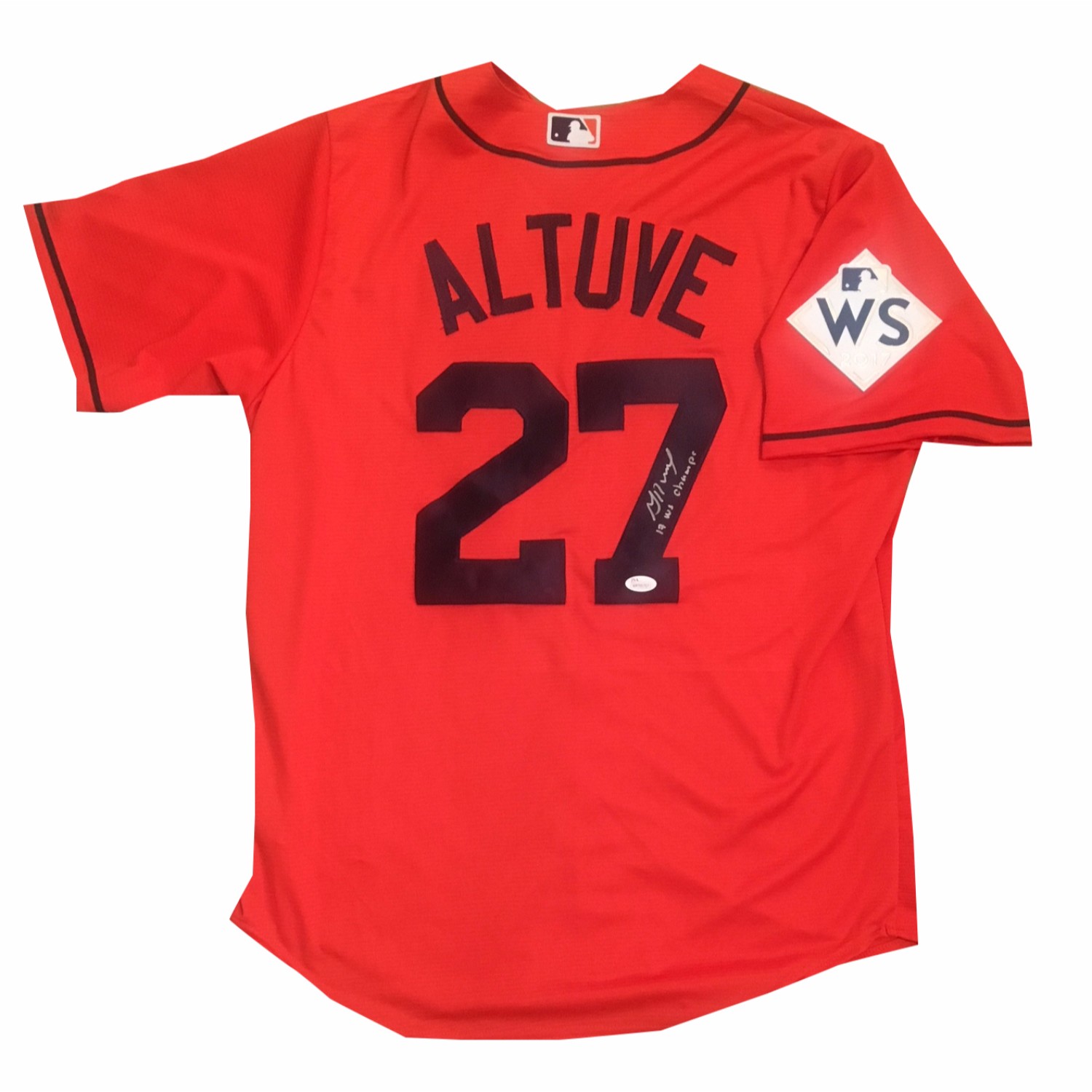 Jose Altuve Autographed Houston Astros 2017 World Series Signed