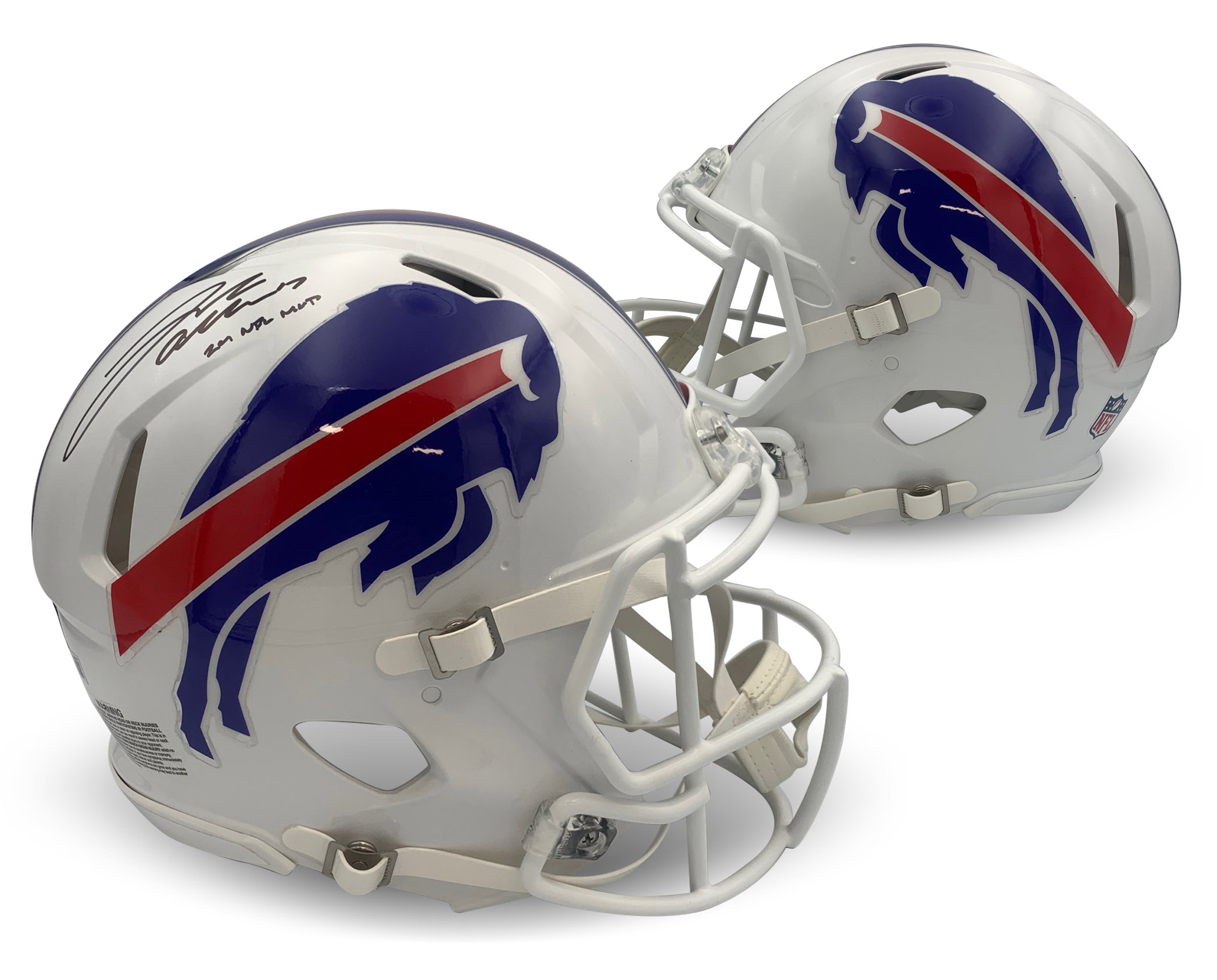 Josh Allen Autographed Buffalo Bills Signed Full Size Authentic Football Helmet 24 NFL MVP Beckett COA