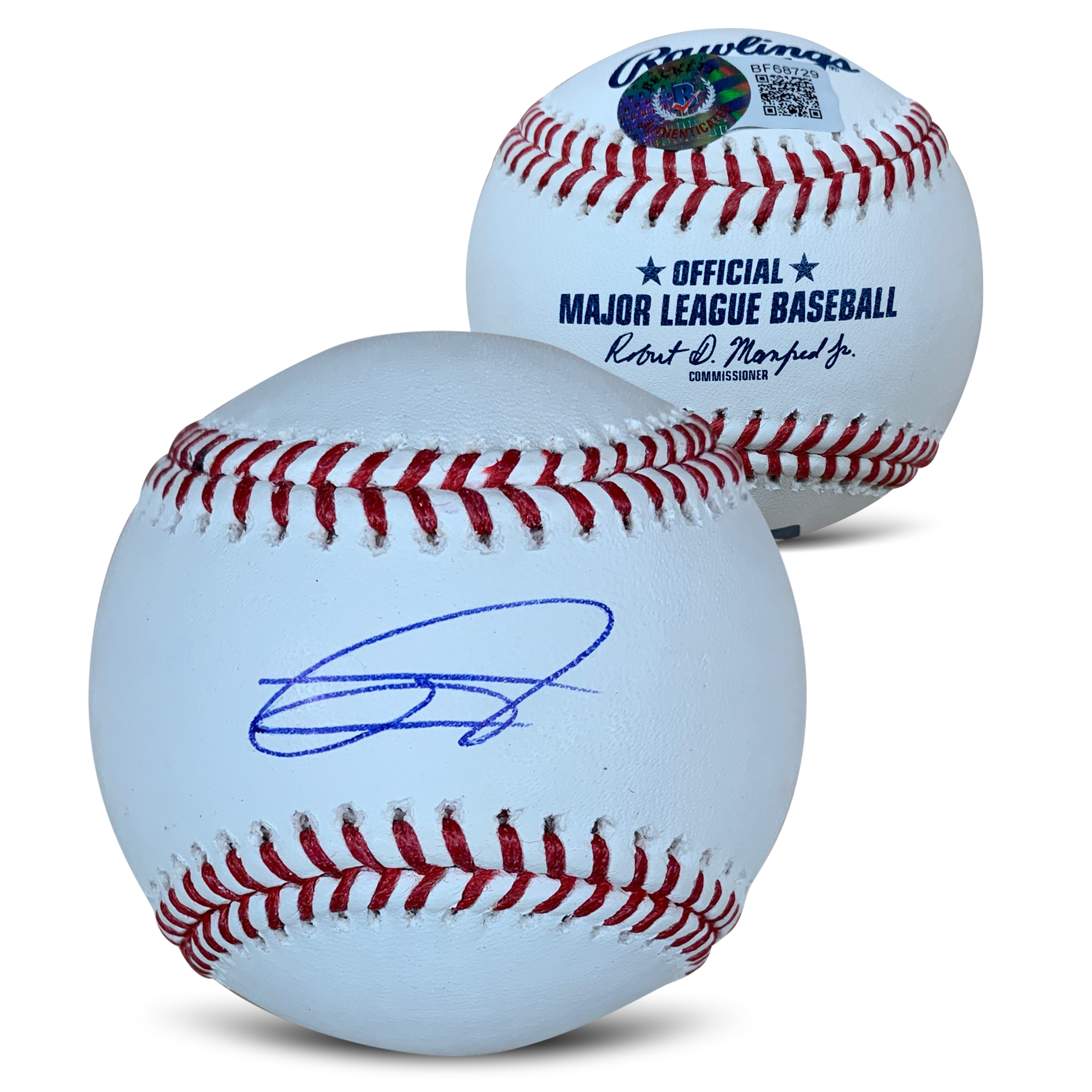Julio Rodriguez Autographed MLB Signed Baseball Beckett Authentication COA With Display Case