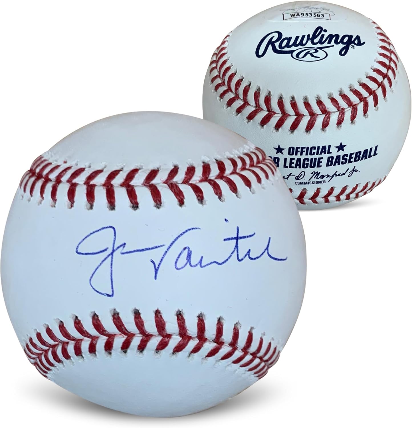 Jason Varitek Boston Red Sox Autographed MLB Signed Baseball JSA COA With UV Display Case