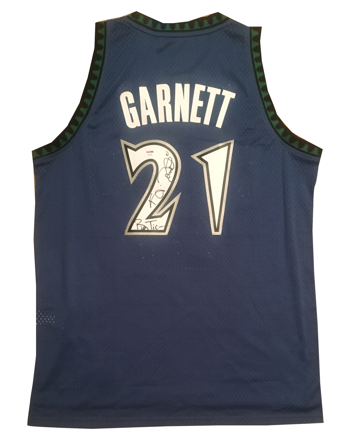 kevin garnett autographed jersey