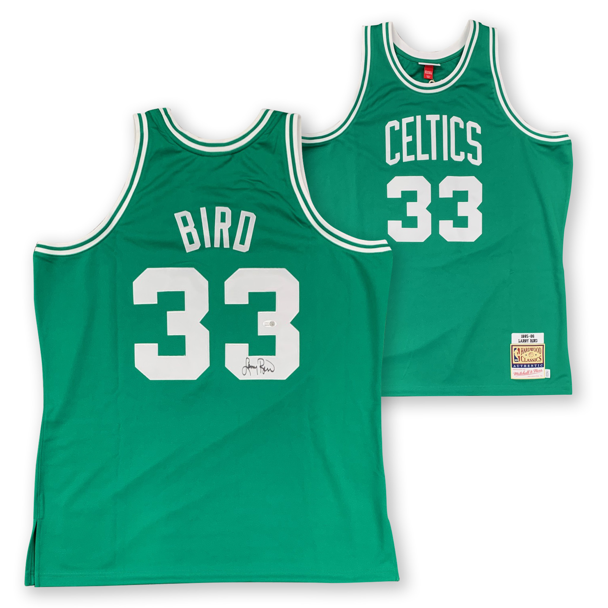 Larry Bird Autographed Boston Celtics Signed Authentic Mitchell & Ness Basketball Jersey JSA COA