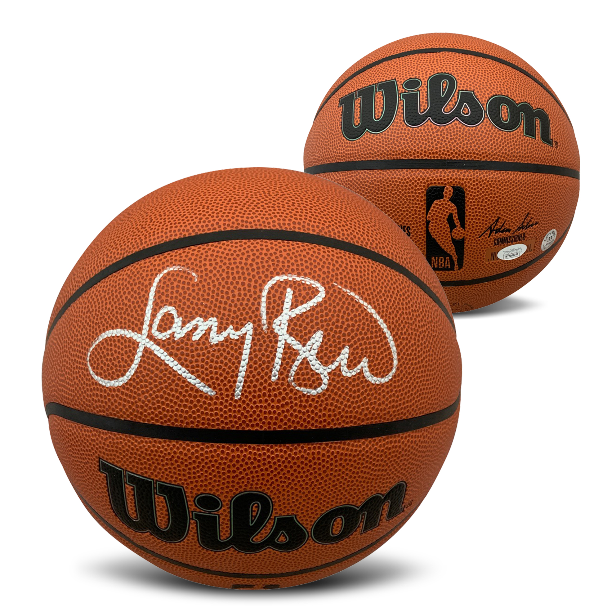 Larry Bird Autographed NBA Full Size Replica Signed Basketball JSA COA