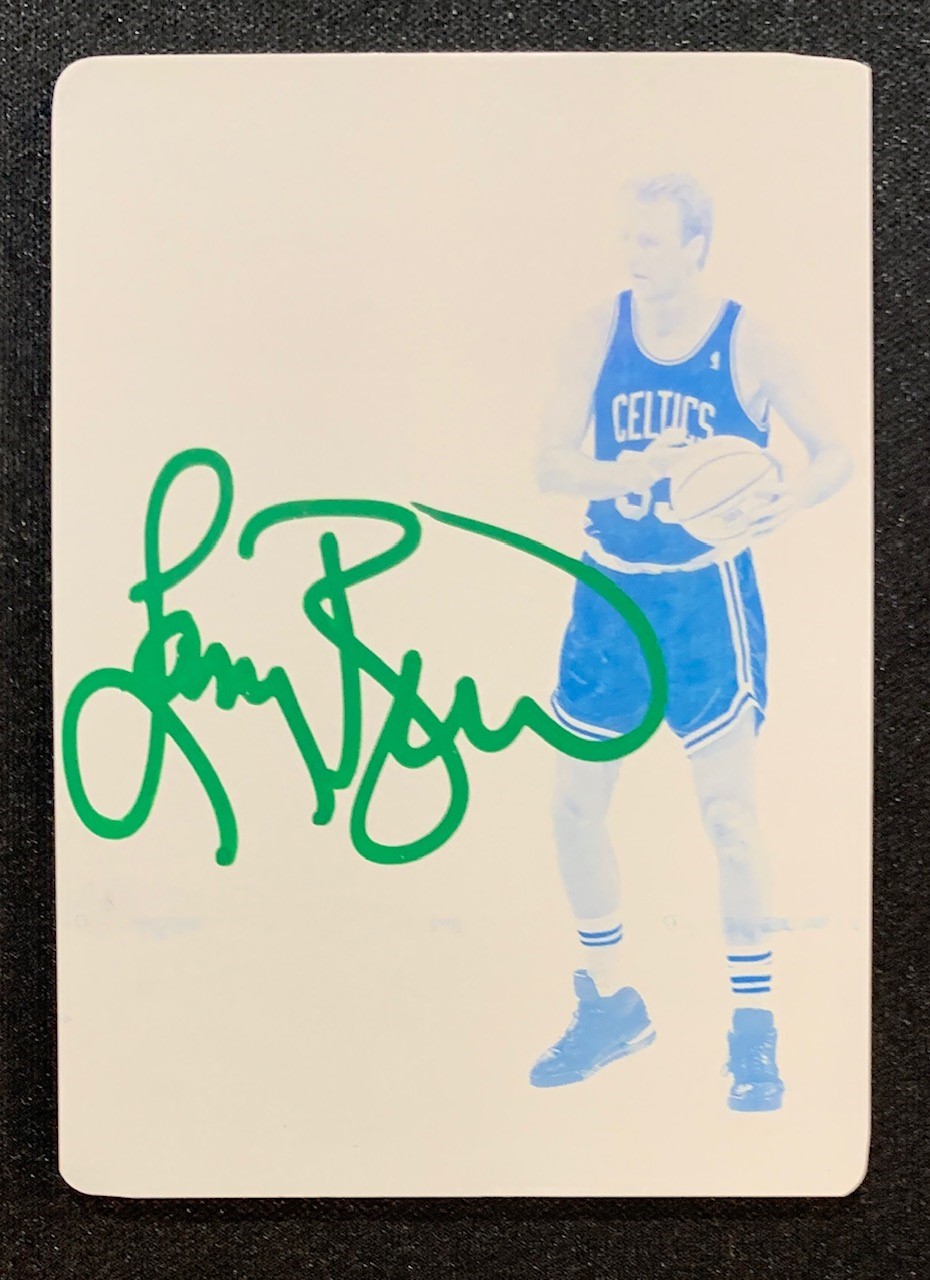 Larry Bird 2018 Panini Flawless Signed Printing Plate Card #DP-LBD Auto JSA 1/1
