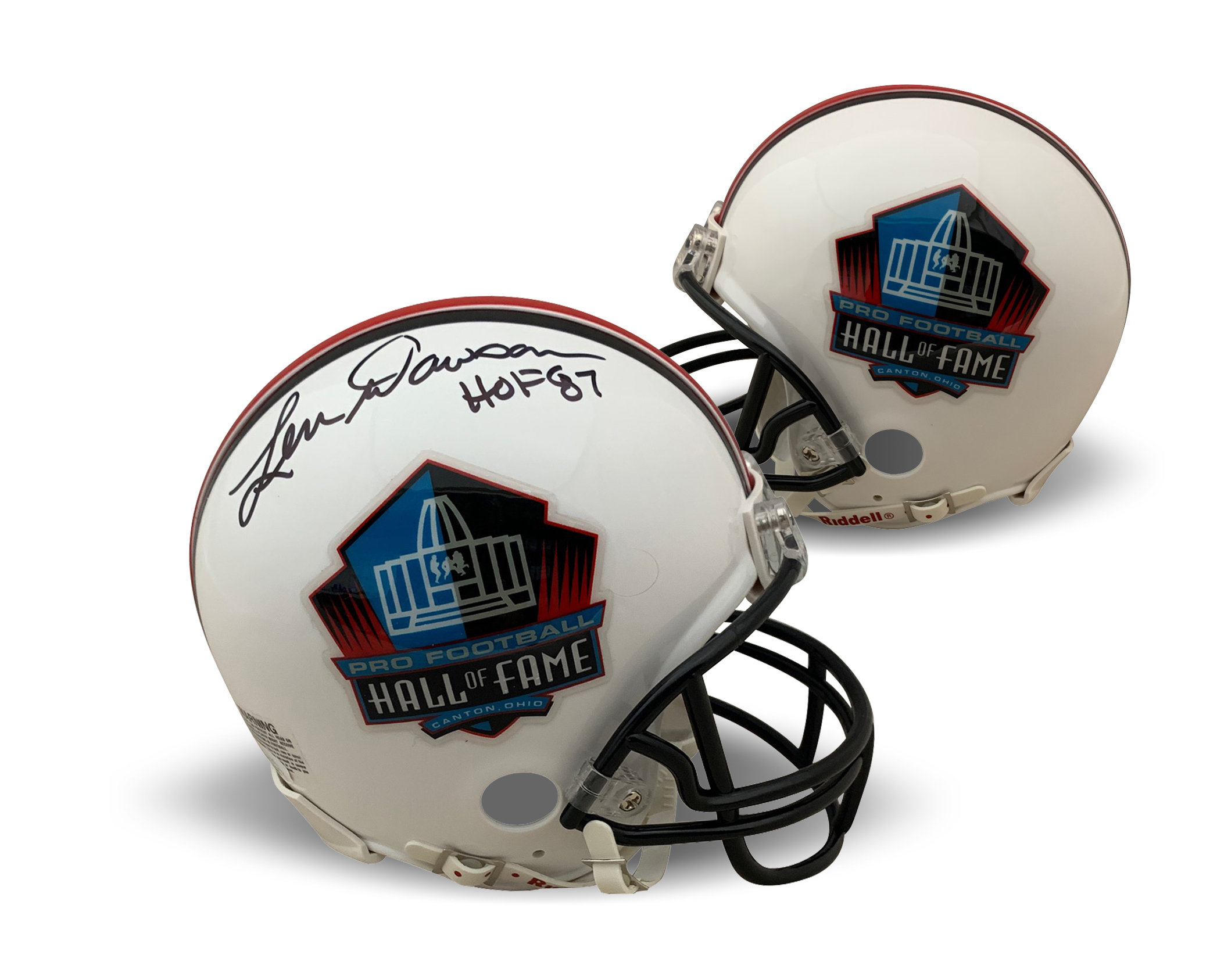 Len Dawson Autographed Hall of Fame 1987 HOF Signed Football Mini Helmet JSA COA 2