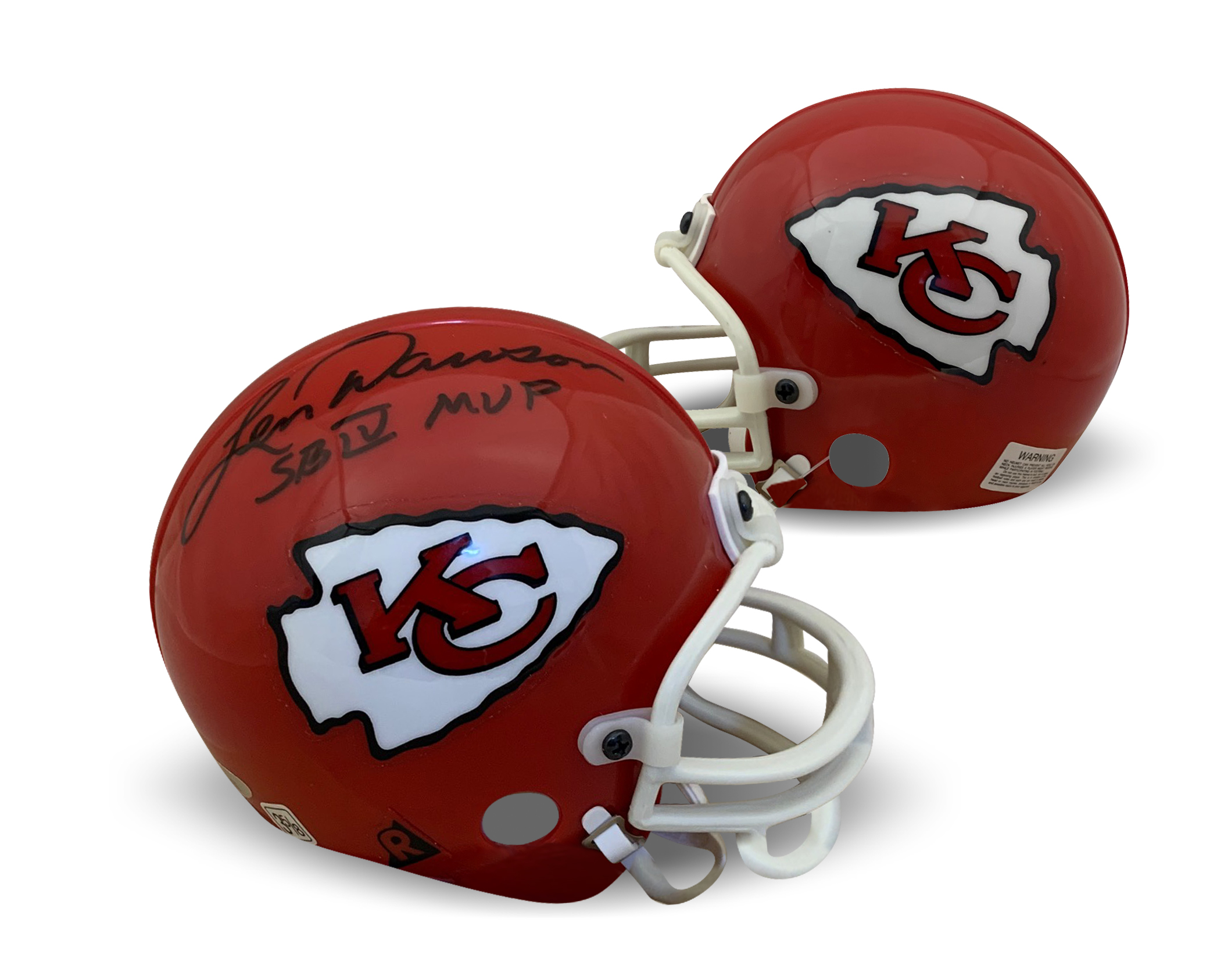 Len Dawson Autographed Kansas City Super Bowl IV 4 MVP Signed Football Mini Helmet TRISTAR AUTHENTIC COA
