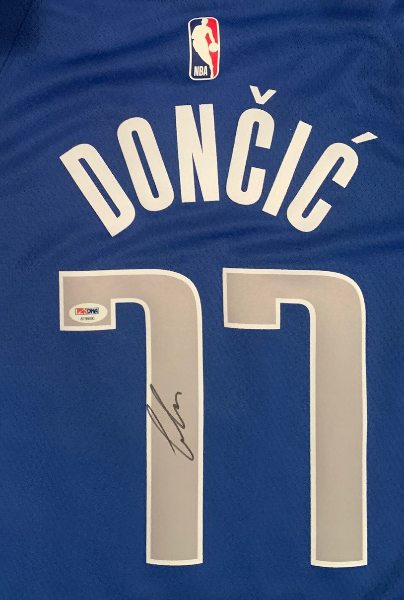 luka doncic signed basketball