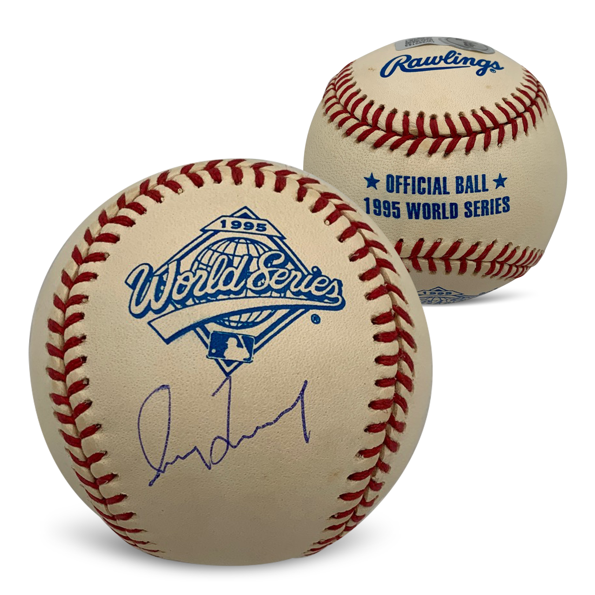 Greg Maddux Autographed 1995 World Series Signed Baseball Beckett COA With Display Case A