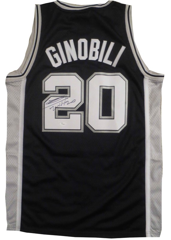 ginobili signed jersey