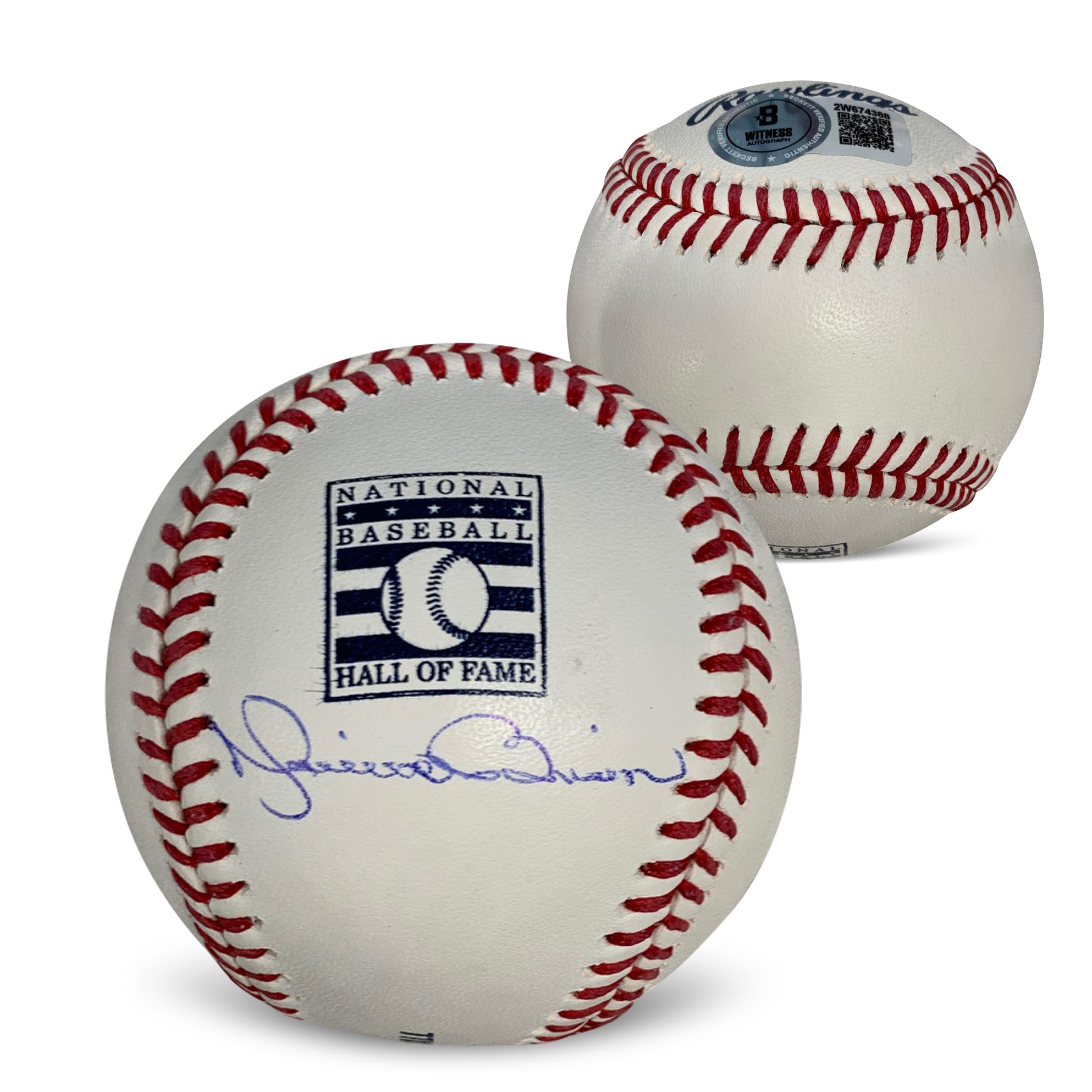 Mariano Rivera Autographed MLB Signed Hall of Fame HOF Logo Baseball Beckett COA With Display Case Mariano Rivera Autographed MLB Signed Hall of Fame HOF Logo Baseball Beckett COA With Display Case