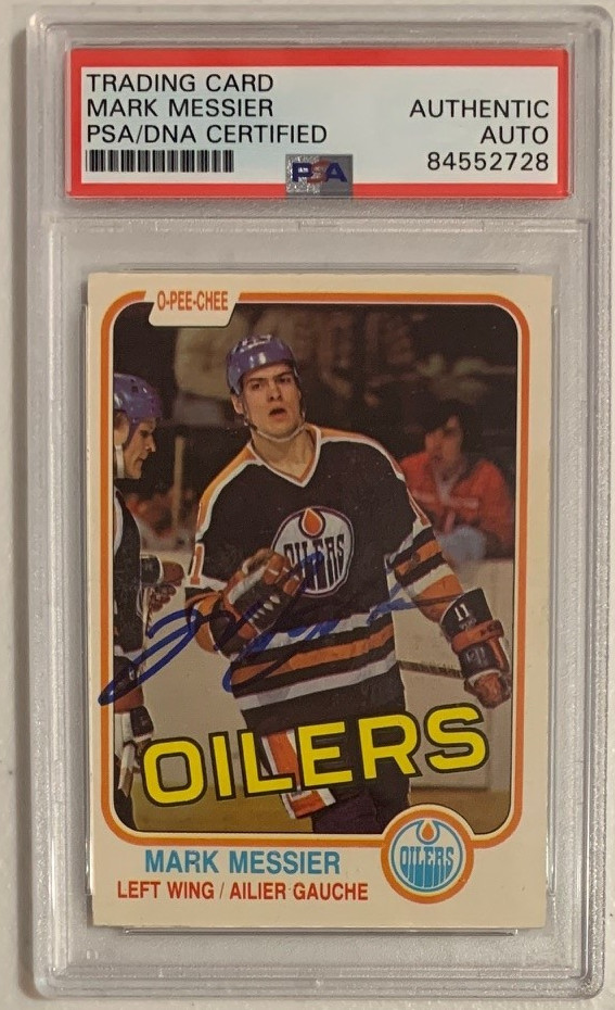 Mark Messier Autographed 1981 O-Pee-Chee Signed Hockey Card #118 PSA DNA Auto 84552728 Mark Messier Autographed 1981 O-Pee-Chee Signed Hockey Card #118 PSA DNA Auto 84552728