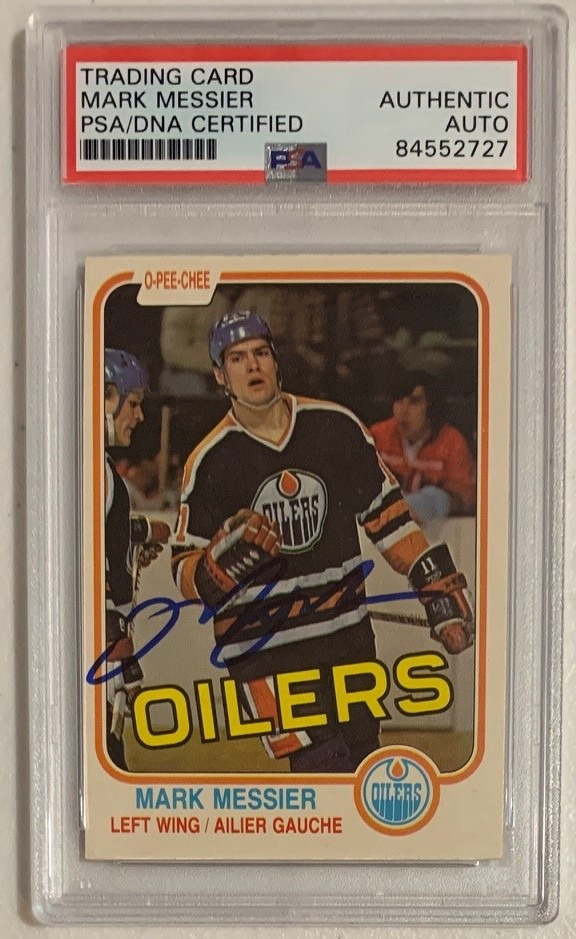 Mark Messier Autographed 1981 O-Pee-Chee Signed Hockey Card #118 PSA DNA Auto 84552727 Mark Messier Autographed 1981 O-Pee-Chee Signed Hockey Card #118 PSA DNA Auto 84552727
