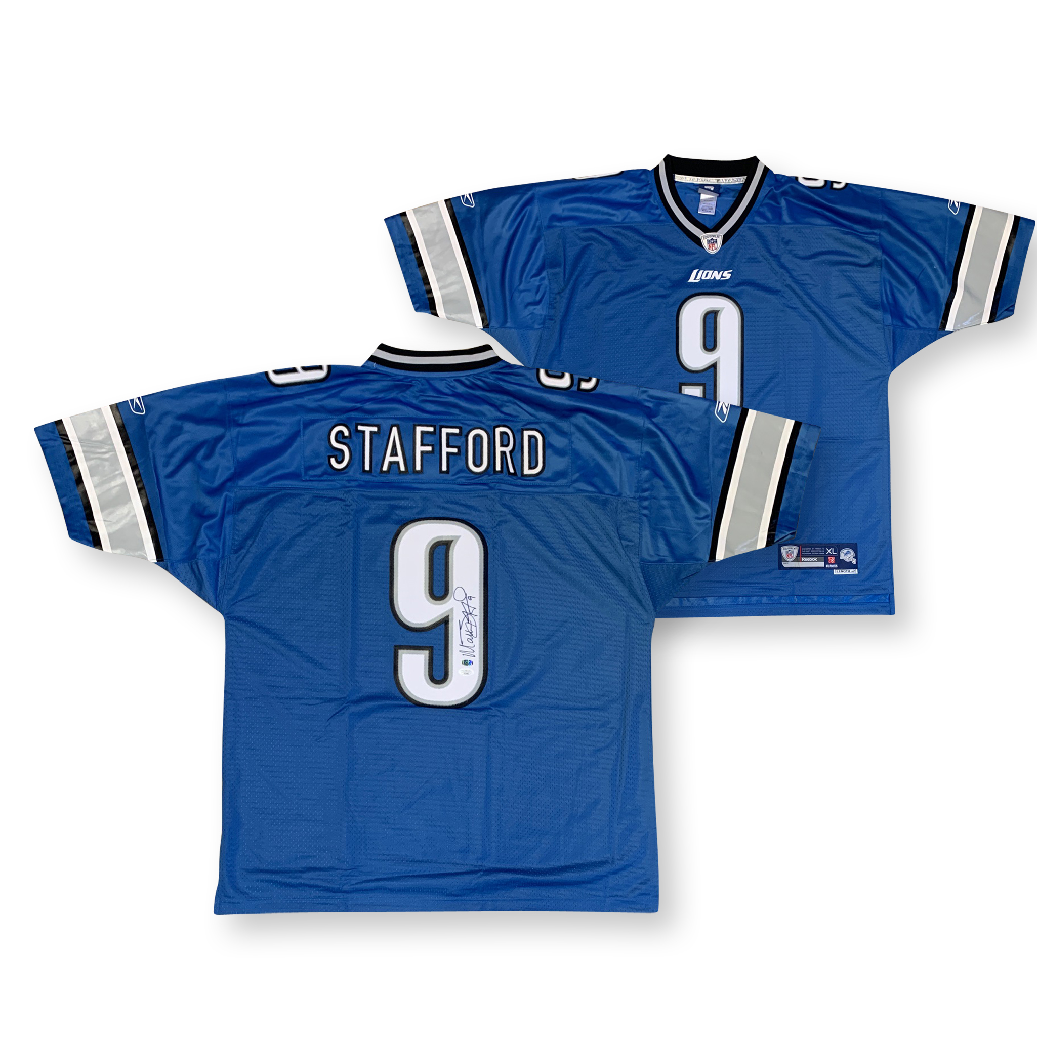 Matthew Stafford Autographed Detroit Signed Reebok Football Jersey JSA COA Matthew Stafford Autographed Detroit Signed Reebok Football Jersey JSA COA