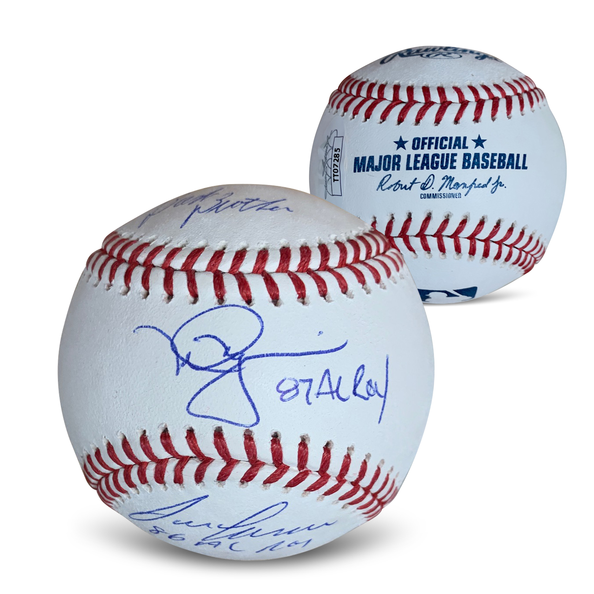 Mark McGwire and Jose Canseco Autographed MLB ROY Signed Baseball JSA COA With UV Display Case