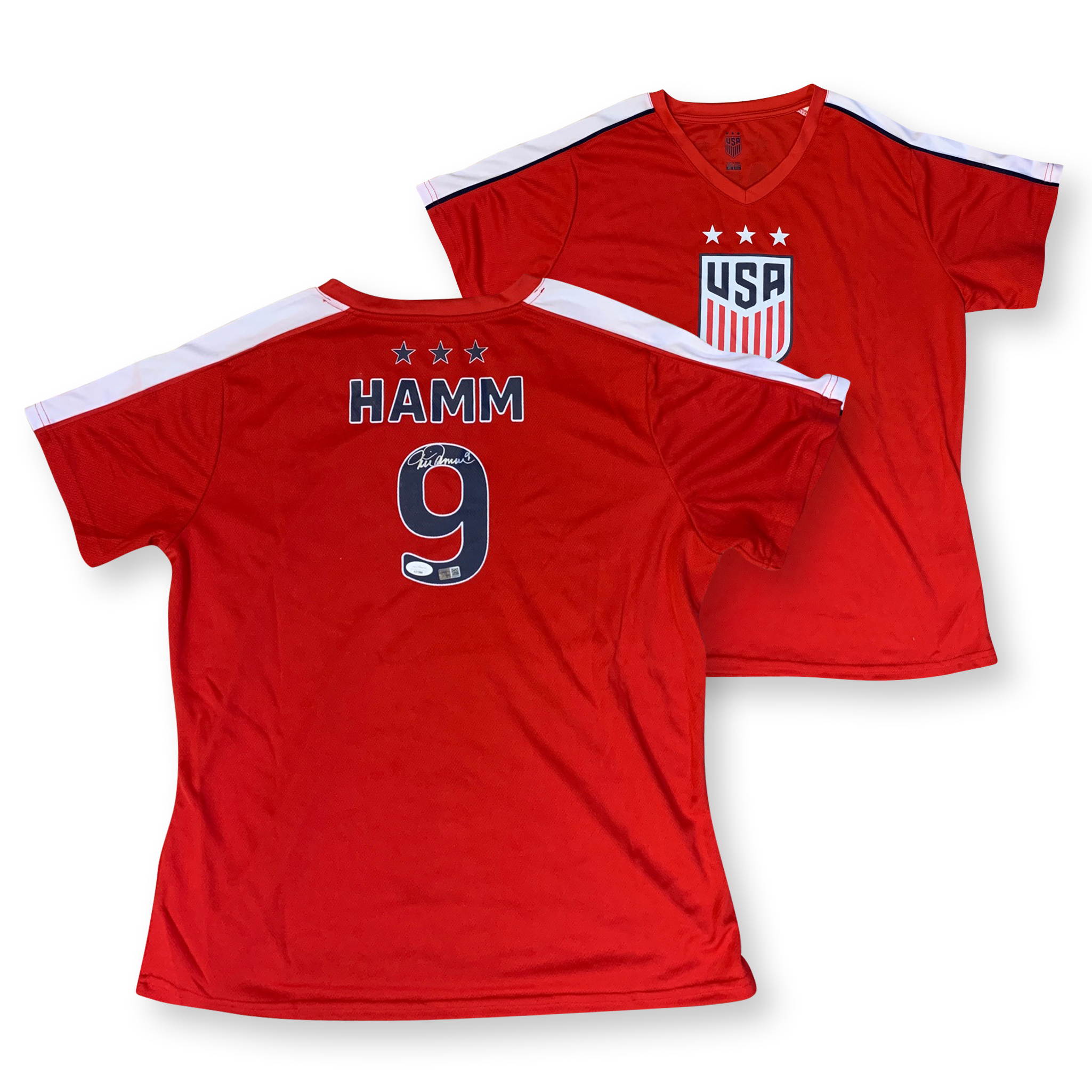 Mia Hamm Autographed USA Women's National Team USWNT Signed Soccer Shirt Jersey JSA COA