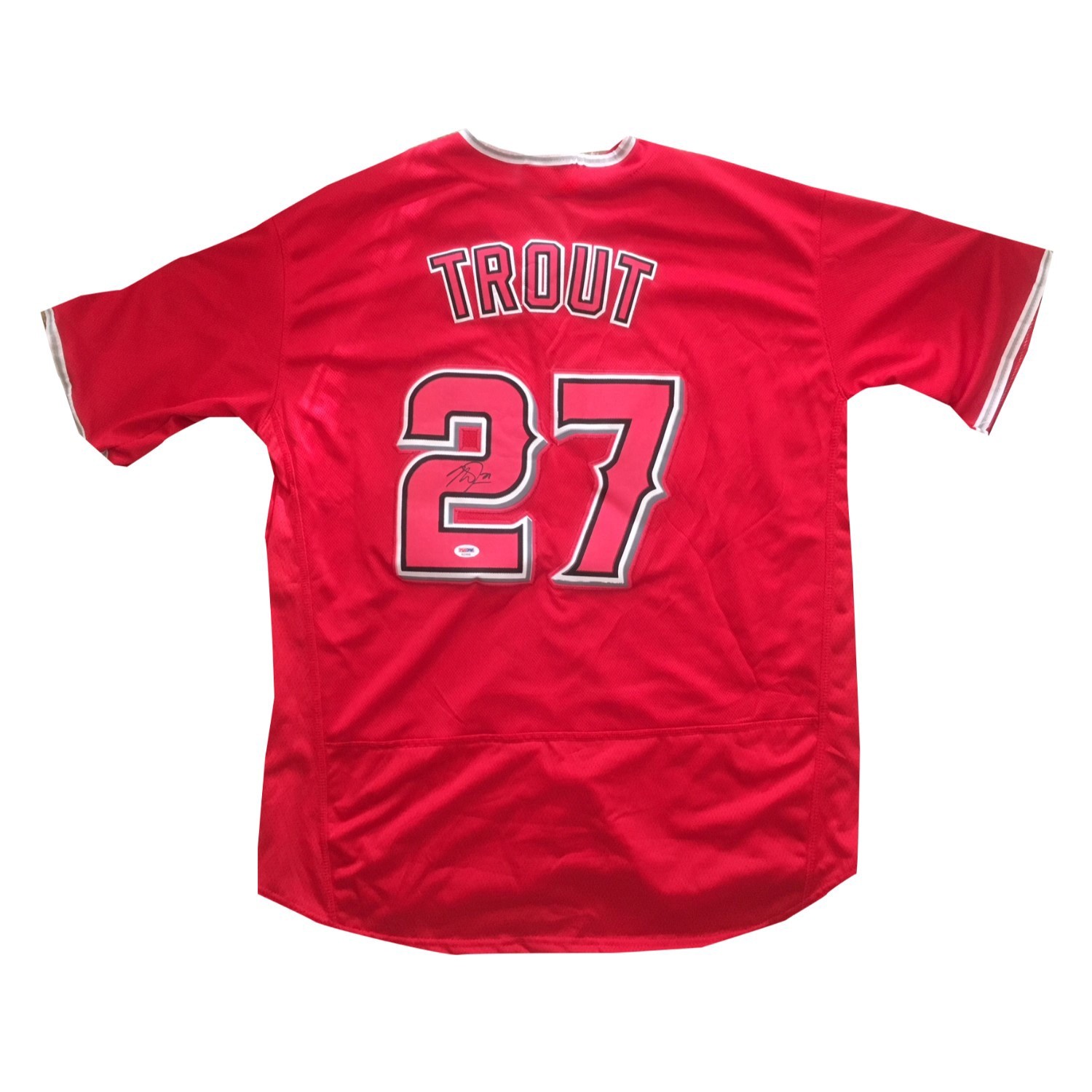 mike trout jersey signed