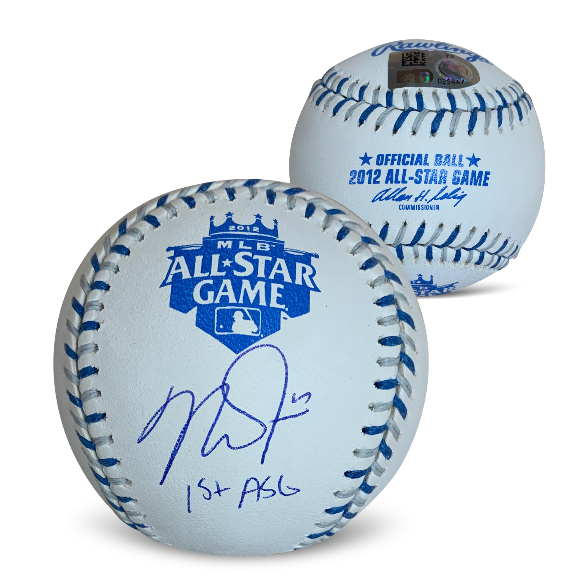 Mike Trout Autographed 2012 All Star Game 1st ASG Signed Baseball MLB Hologram COA UV Case Mike Trout Autographed 2012 All Star Game 1st ASG Signed Baseball MLB Hologram COA UV Case