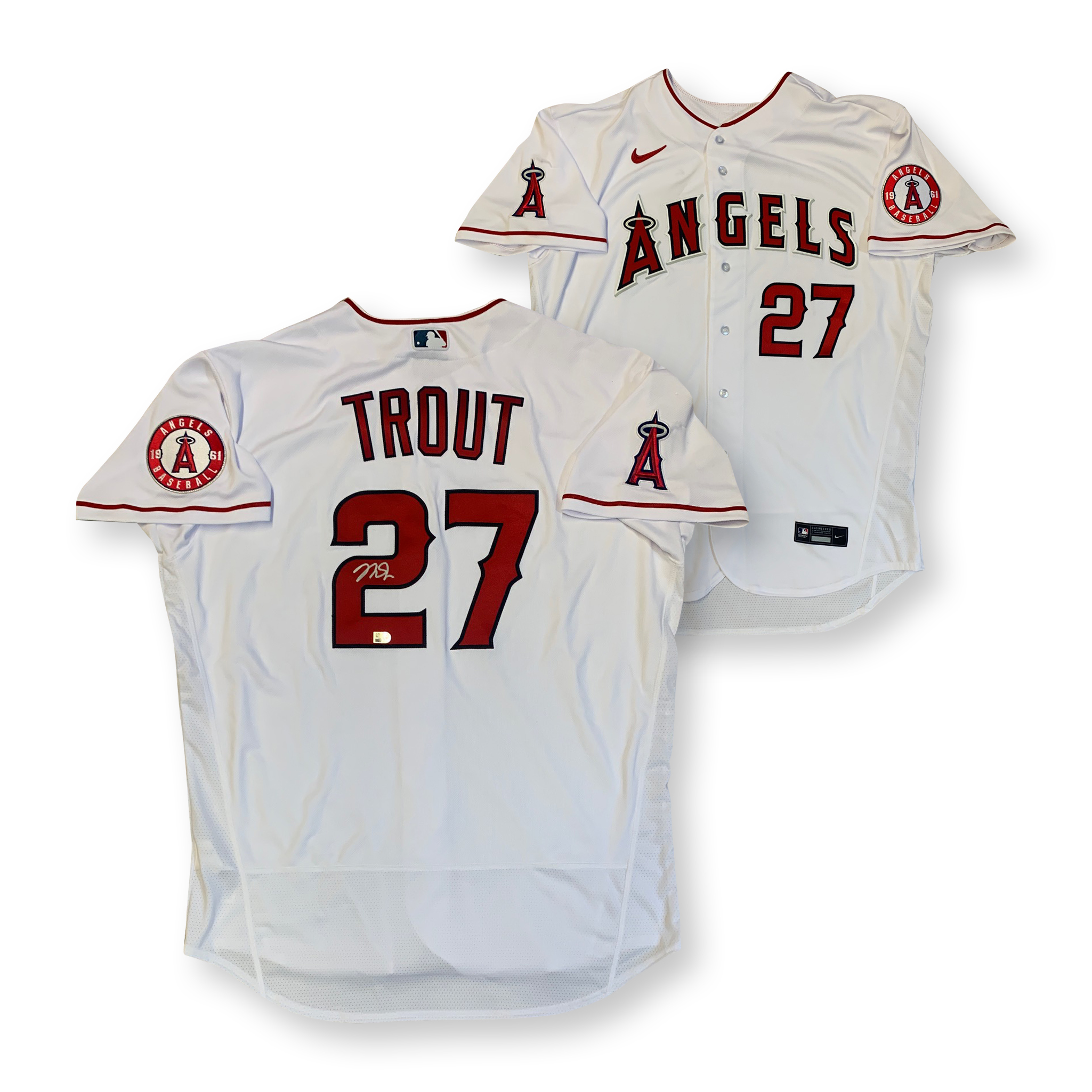 Mike Trout Autographed Los Angeles Angels Authentic Baseball Signed Nike Jersey MLB Authenticated COA - Ge the Official On Field Jersey! Mike Trout Autographed Los Angeles Angels Authentic Baseball Signed Nike Jersey MLB Authenticated COA - Ge the Official On Field Jersey!