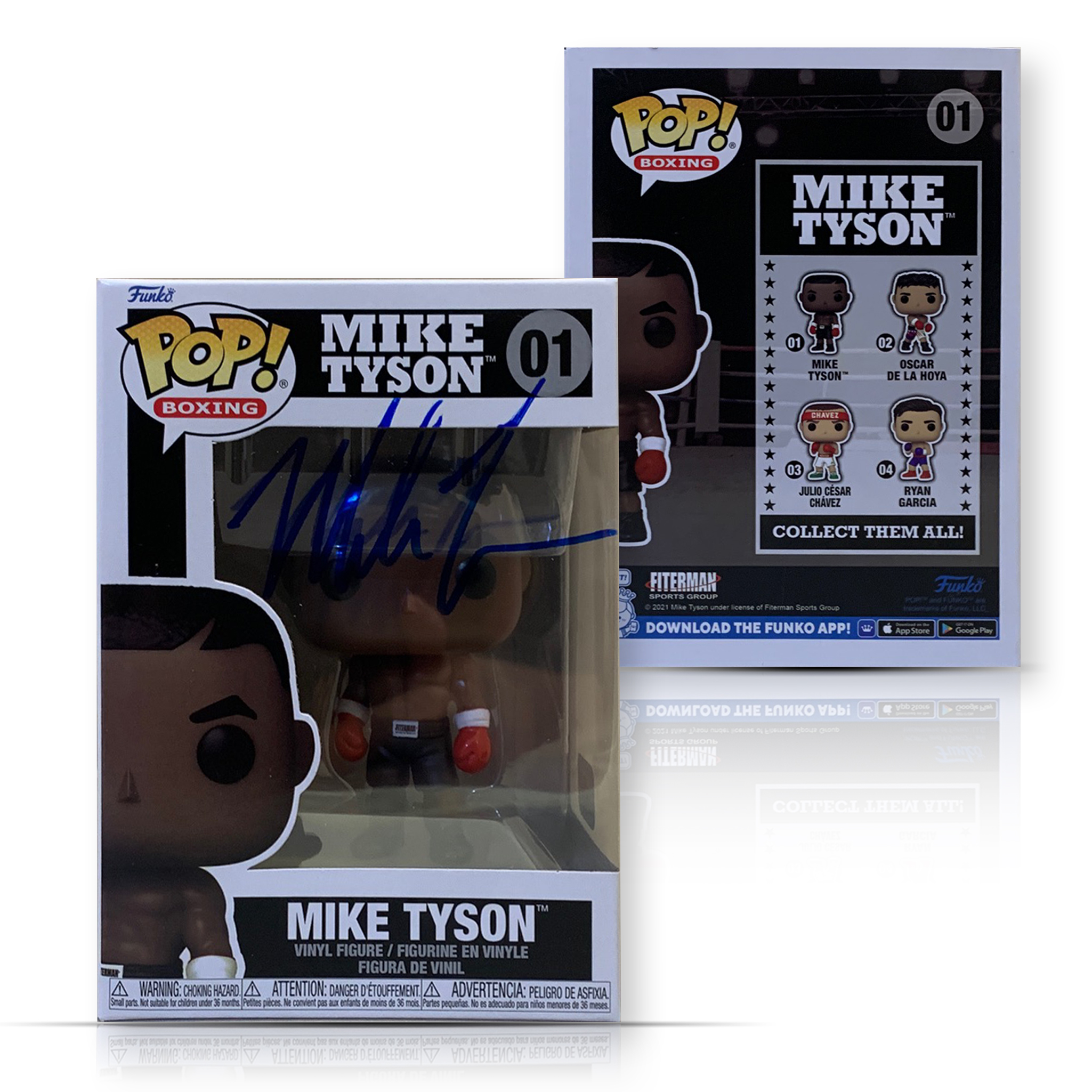 Mike Tyson Autographed Boxing Signed Funko Pop 01 Beckett COA