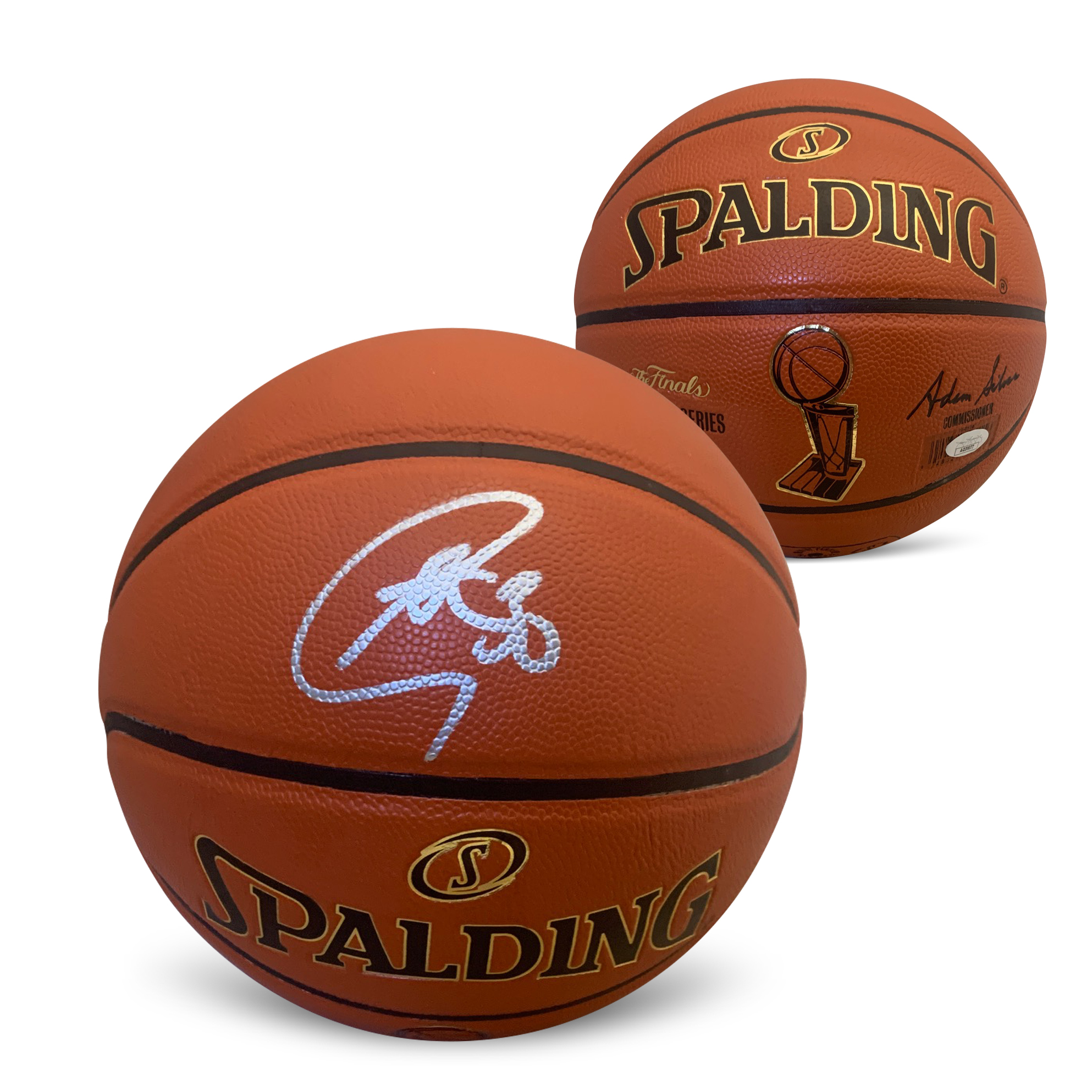 Stephen Curry Autographed NBA Finals Signed Full Size Replica Basketball JSA COA