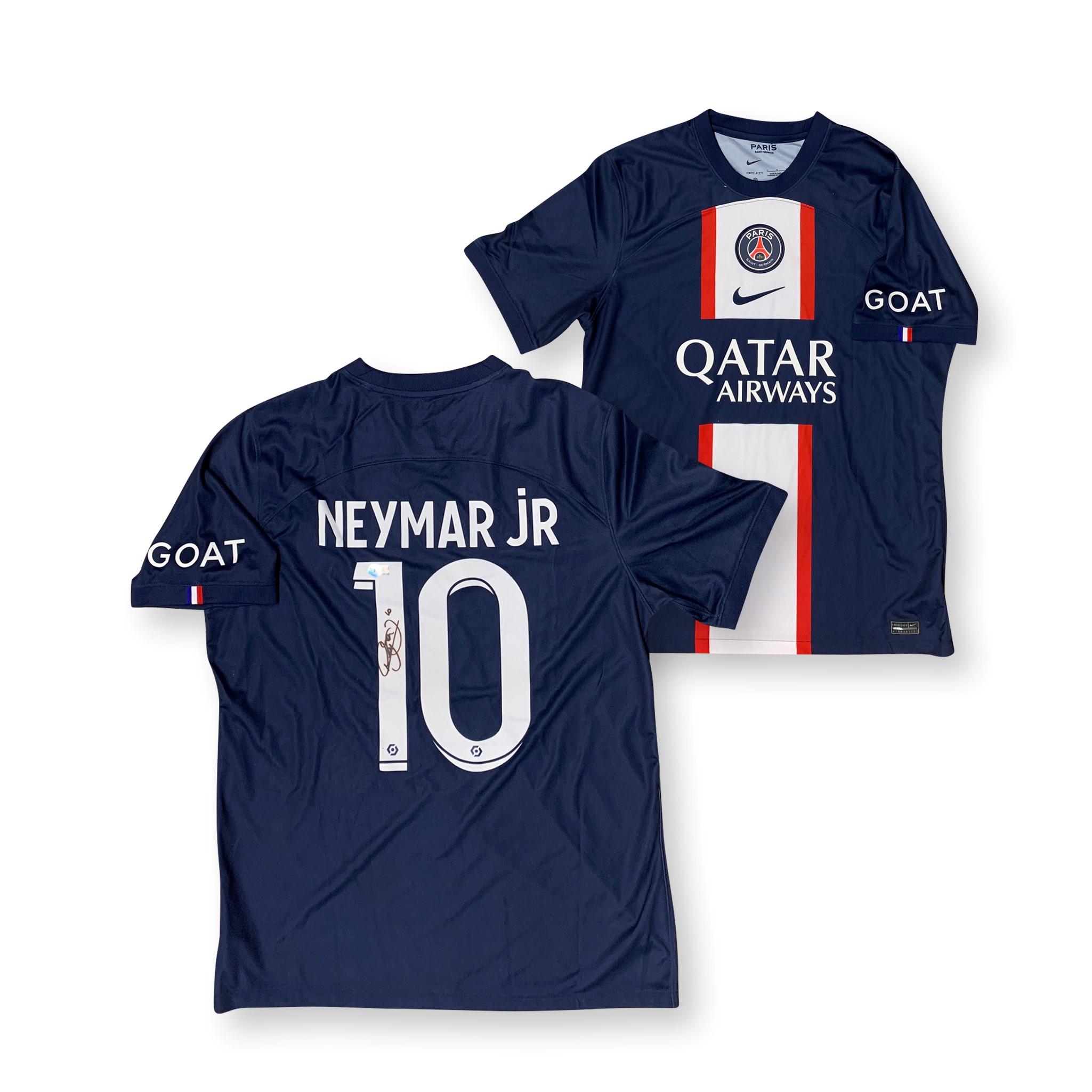 Neymar Jr Autographed Paris Saint-Germain PSG Signed Nike Soccer Jersey Shirt Beckett COA