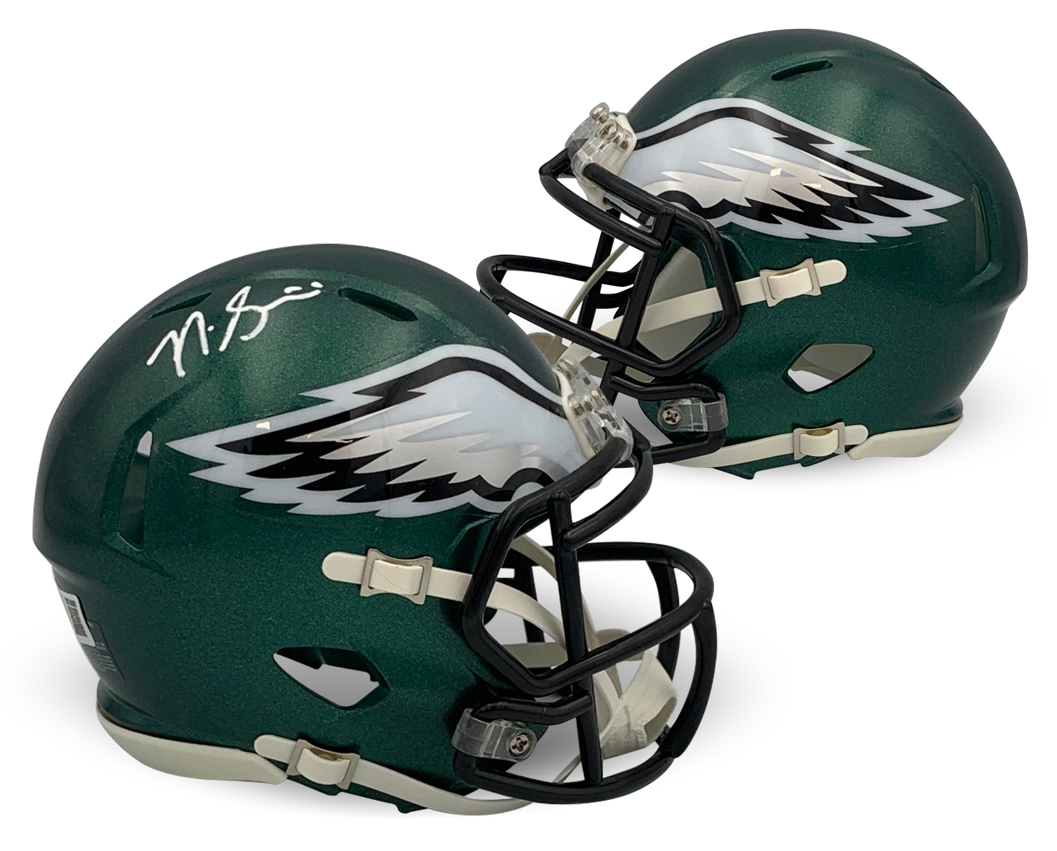 Nick Sirianni Autographed Philadelphia Eagles Signed Football Mini Helmet Beckett COA