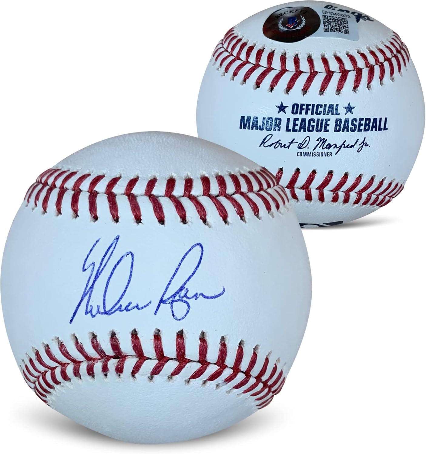 Nolan Ryan Autographed MLB Signed Baseball Beckett Authenticated COA With UV Display Case