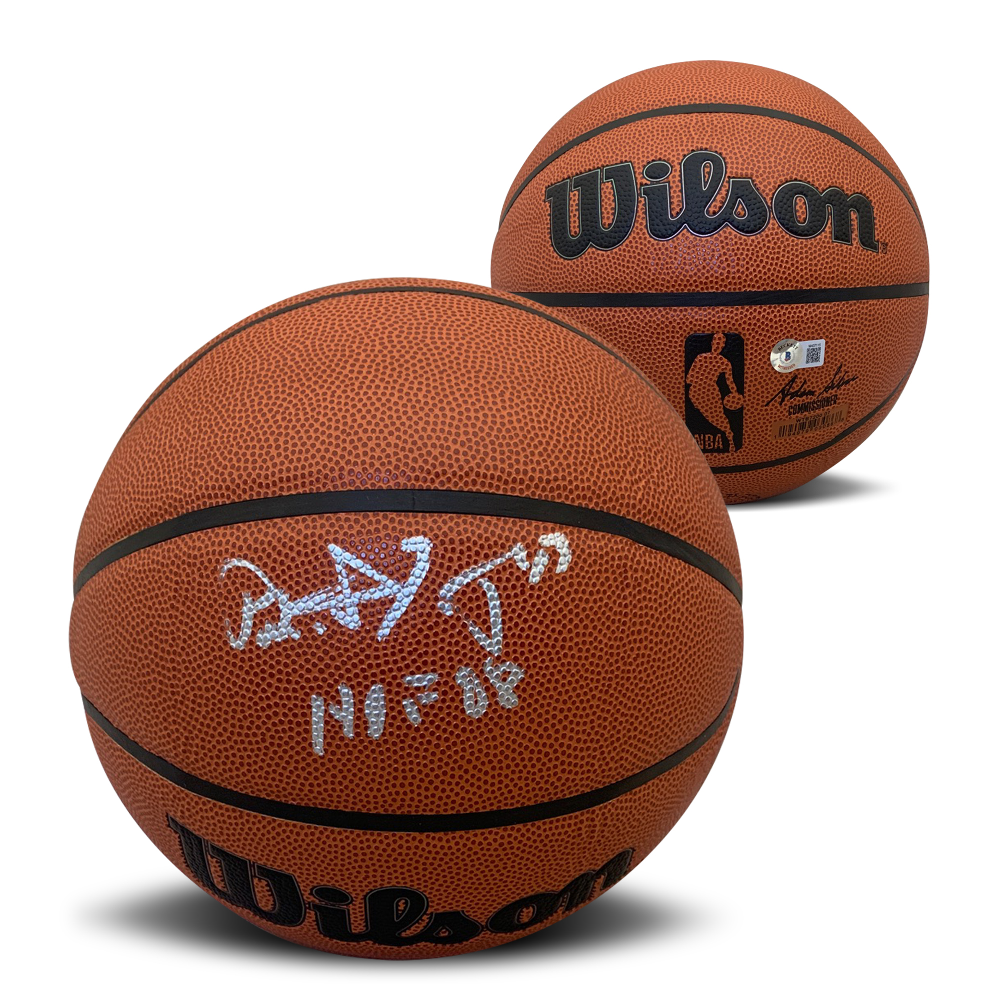 Patrick Ewing Autographed NBA Signed Full Size Replica Basketball Hall of Fame HOF 2008 Beckett COA