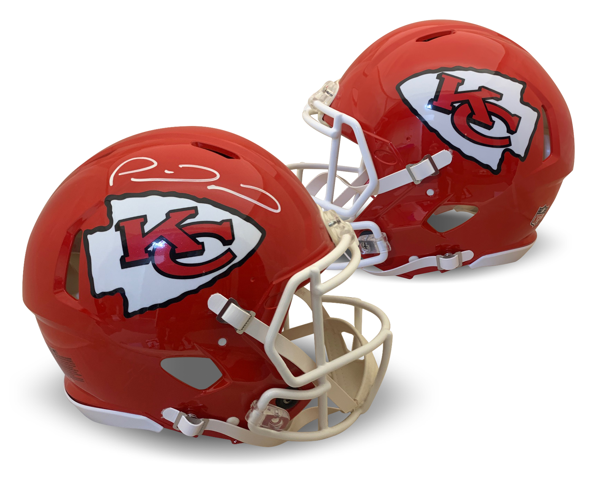 Patrick Mahomes Autographed Kansas City Chiefs Signed Full Size Authentic Speed Football Helmet Beckett COA