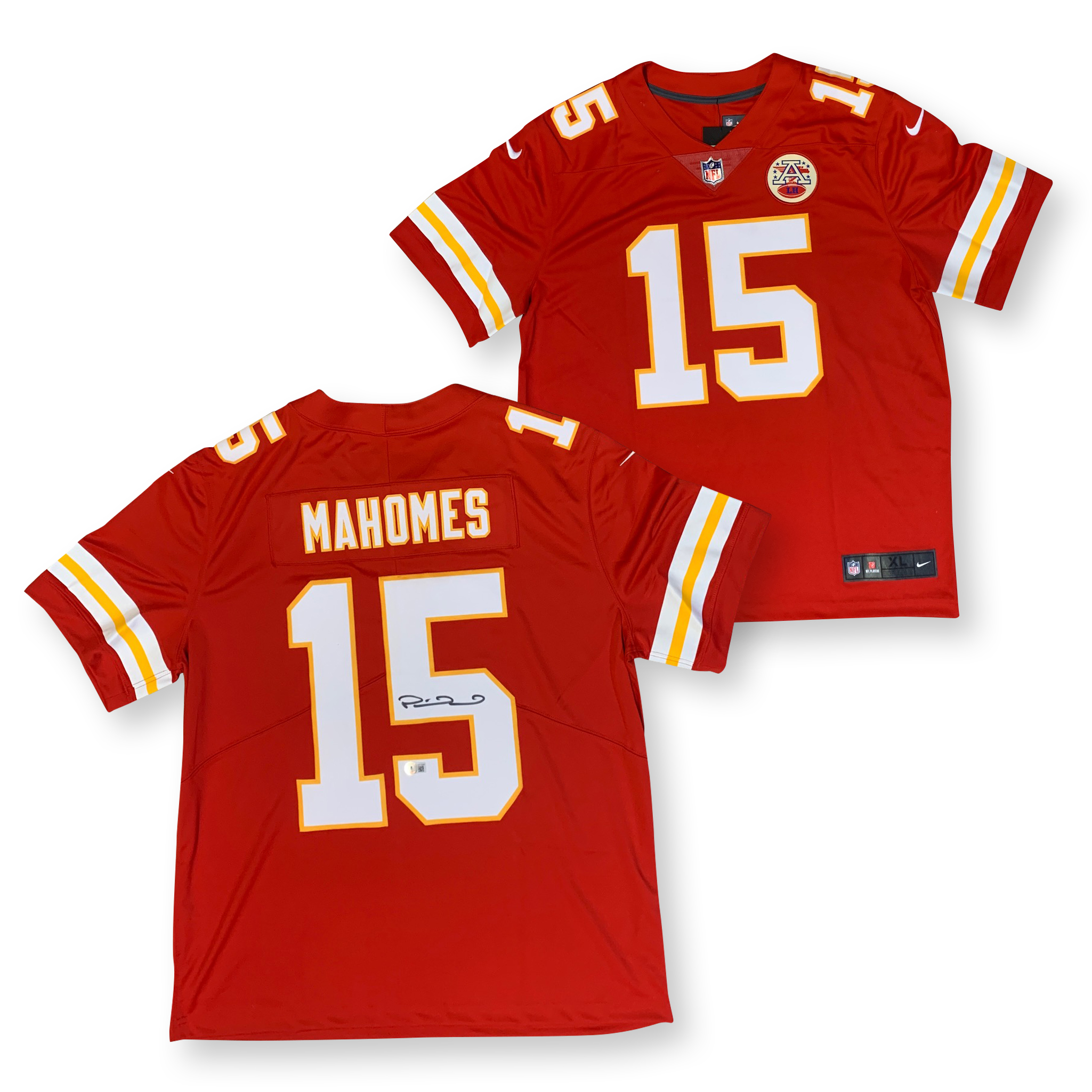 Patrick Mahomes Autographed Kansas City Chiefs Nike Limited Football Signed Jersey Beckett COA