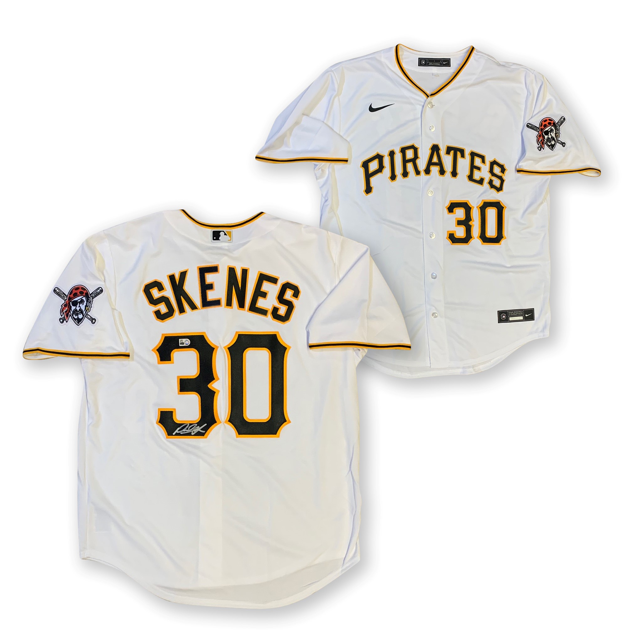 Paul Skenes Autographed Pittsburgh Pirates Signed Nike Baseball Jersey MLB COA