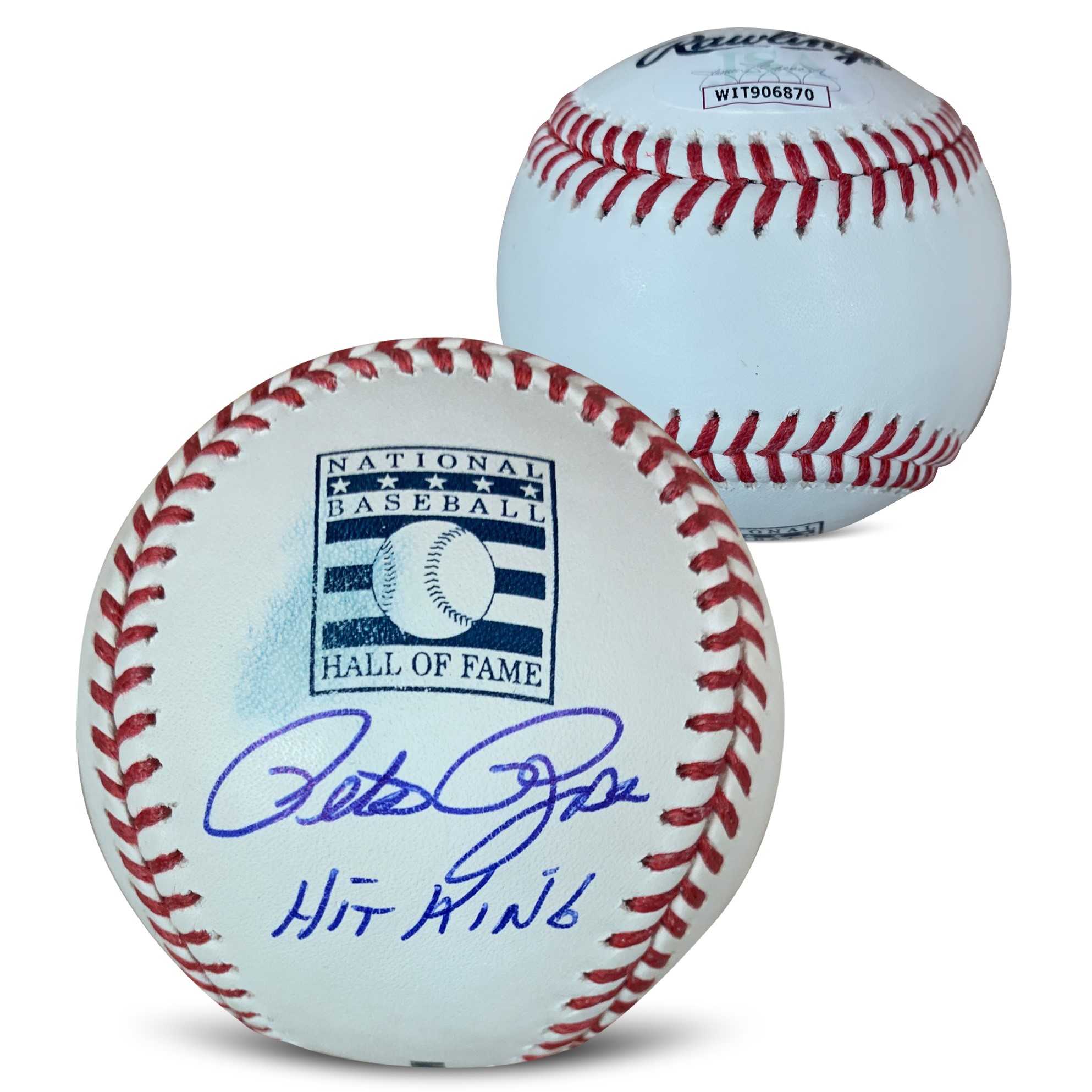 Pete Rose Autographed MLB Signed HOF Baseball HIT KING JSA COA With UV Display Case SPOT Pete Rose Autographed MLB Signed HOF Baseball HIT KING JSA COA With UV Display Case SPOT