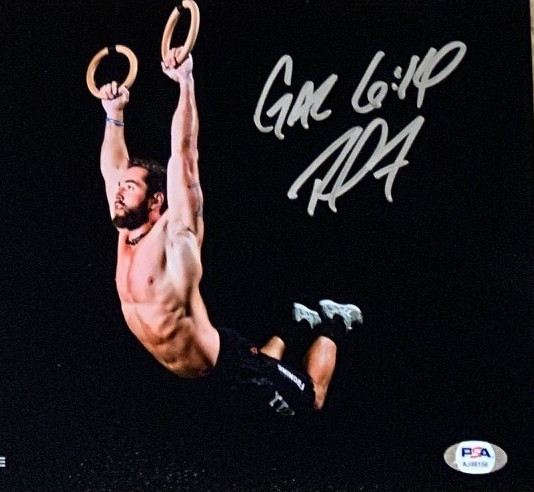 Rich Froning Autographed Fitness Muscle Up WOD Signed 8x10 Photo PSA DNA COA