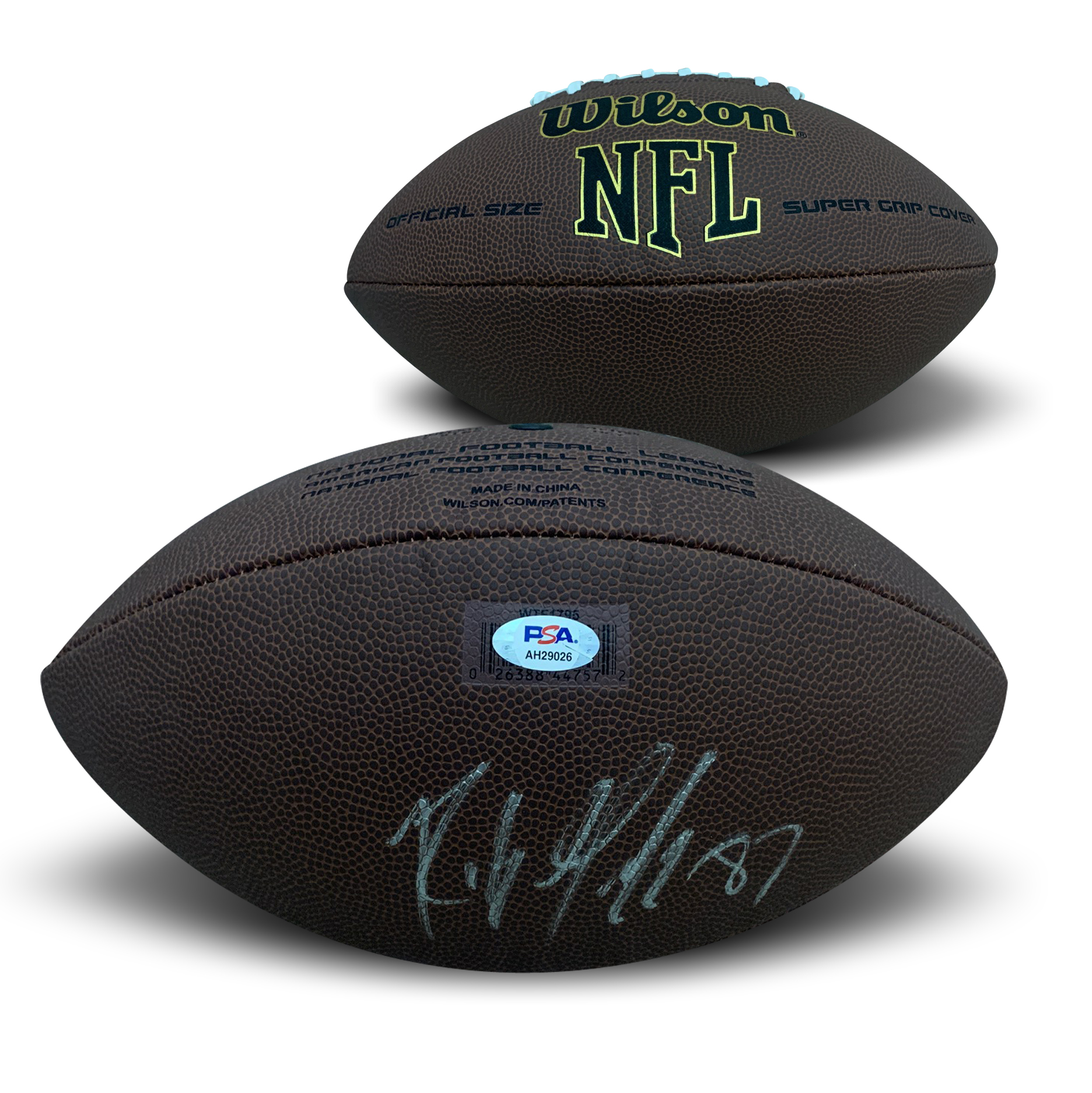 rob gronkowski autographed football