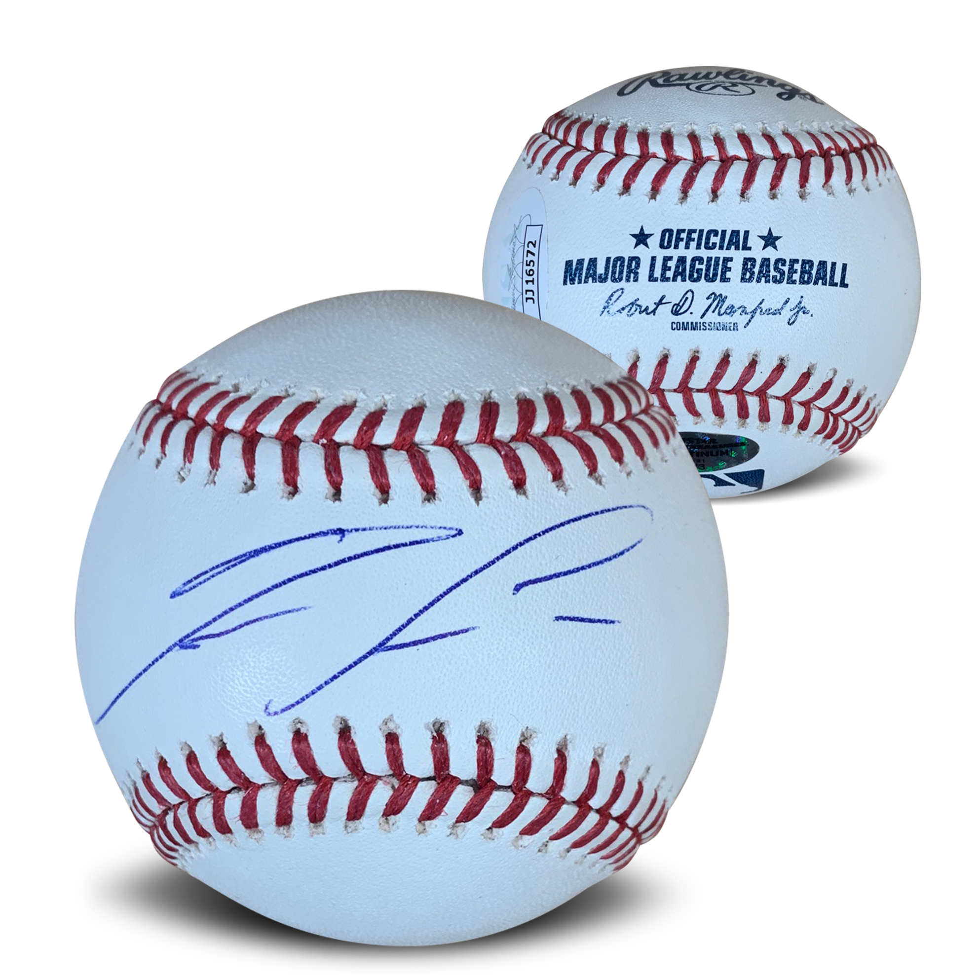 Ronald Acuna Jr Autographed MLB Signed Baseball JSA COA With Display Case